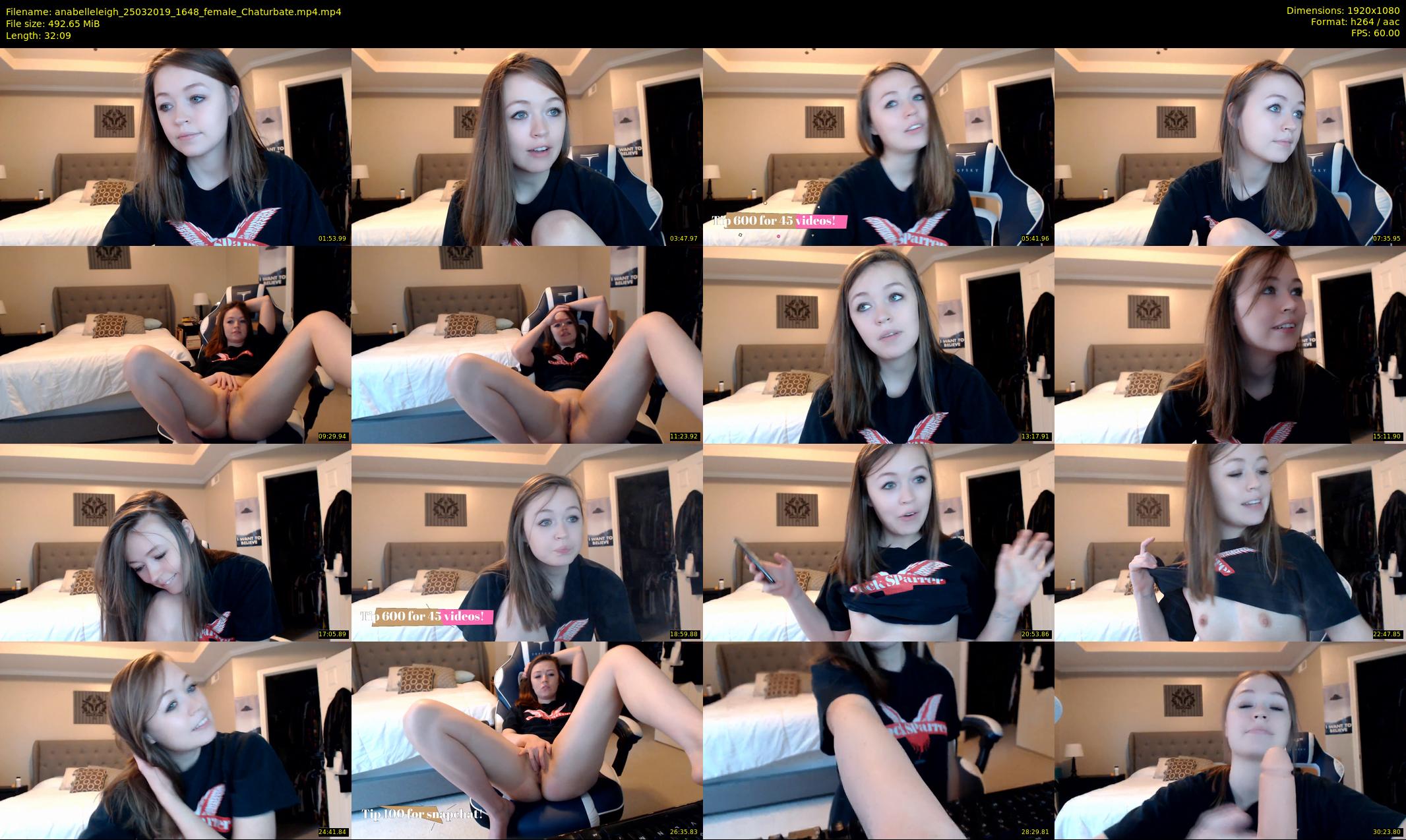 anabelleleigh — 33 minute Chaturbate female cam show recording, 1080p, Mar 25, 2019