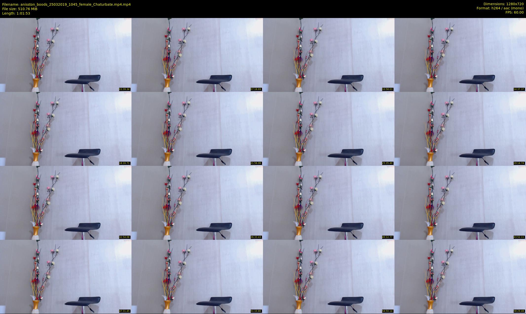 anisston_boods — 62 minute Chaturbate female cam show recording, 720p, Mar 25, 2019