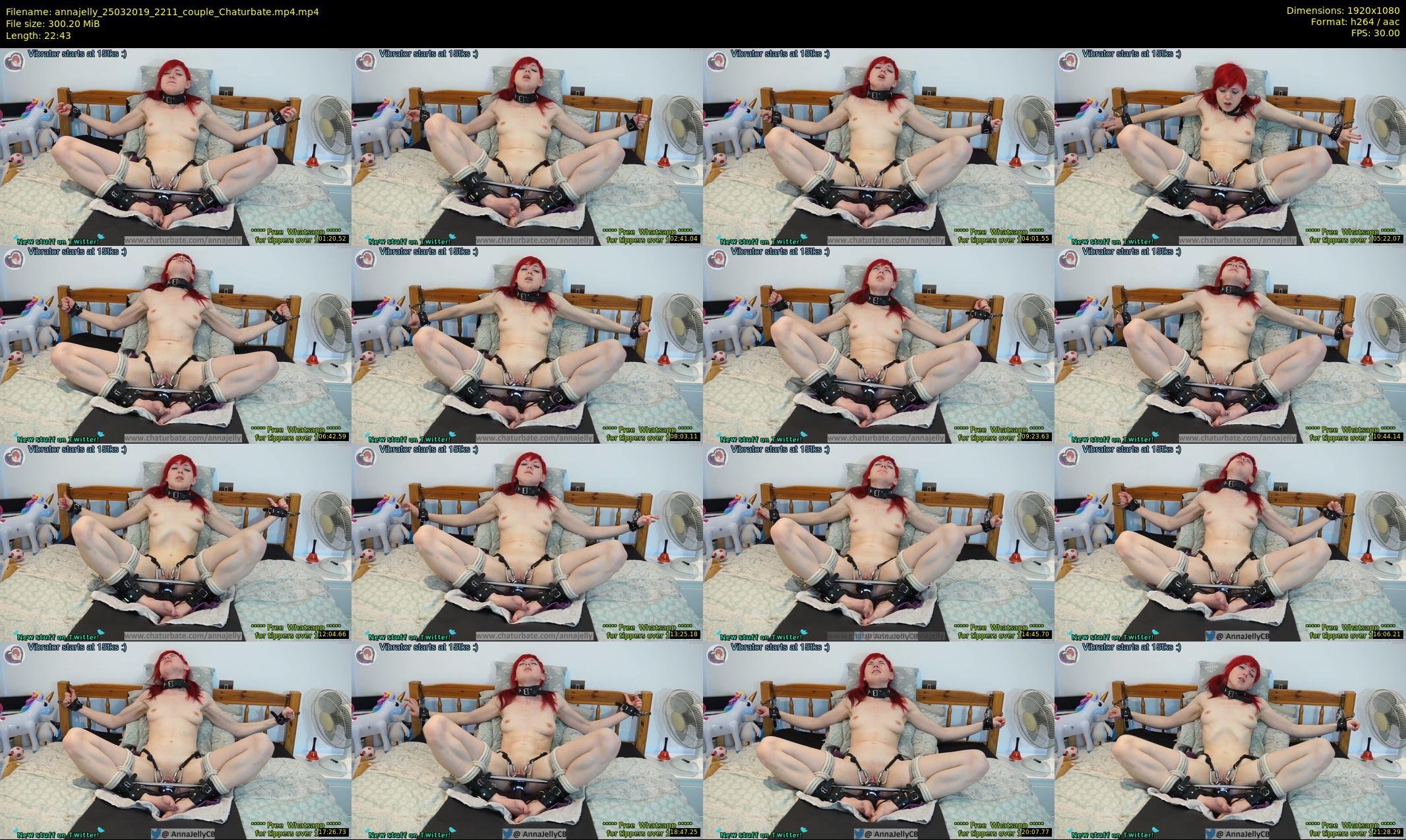annajelly — 23 minute Chaturbate couple cam show recording, 1080p, Mar 25, 2019