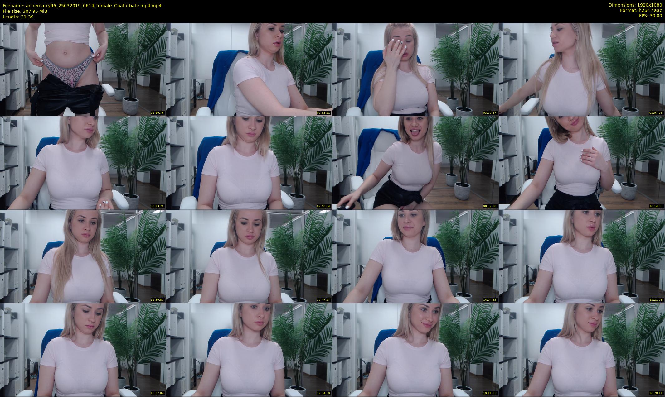 annemarry96 — 22 minute Chaturbate female cam show recording, 1080p, Mar 25, 2019