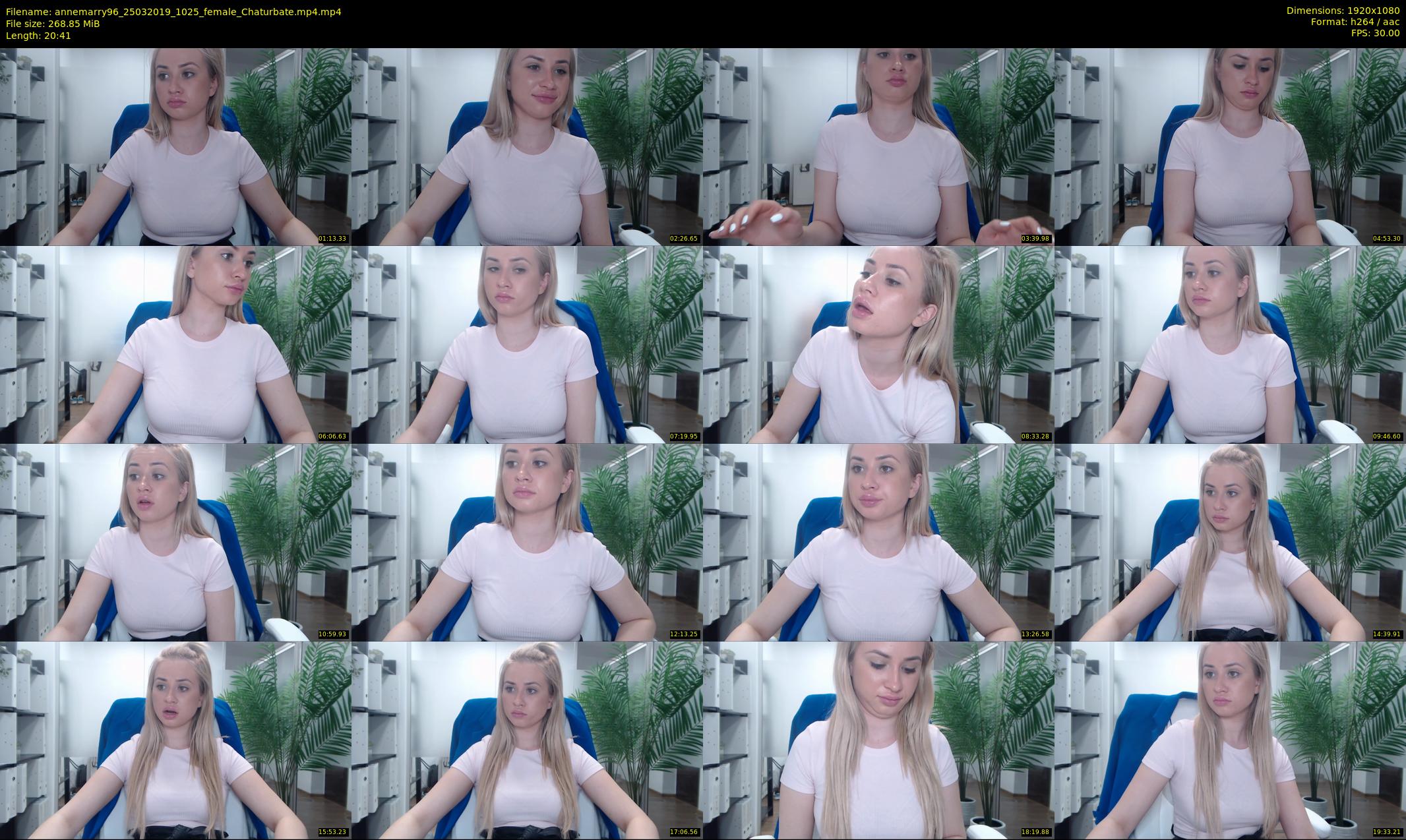 annemarry96 — 21 minute Chaturbate female cam show recording, 1080p, Mar 25, 2019