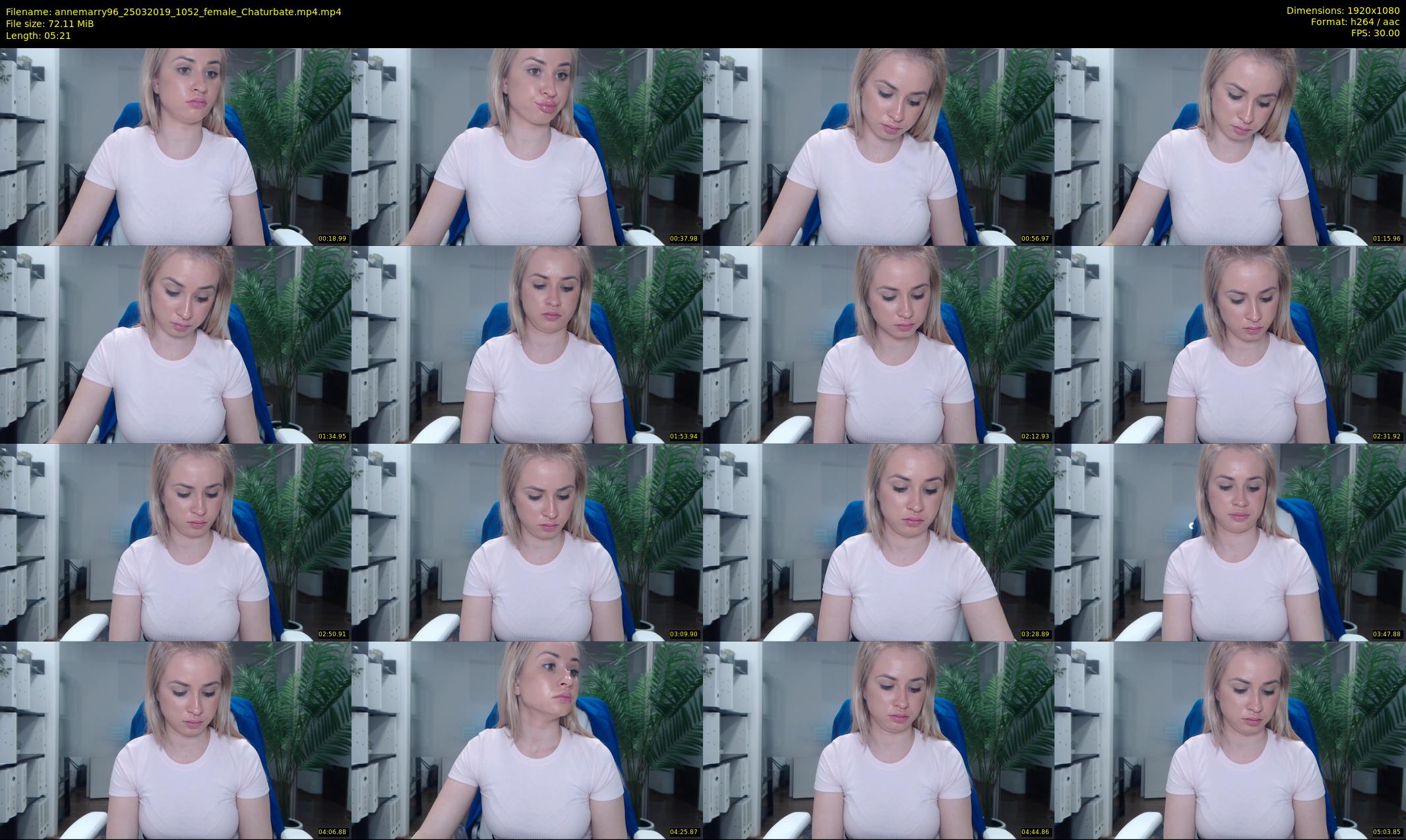annemarry96 — 6 minute Chaturbate female cam show recording, 1080p, Mar 25, 2019
