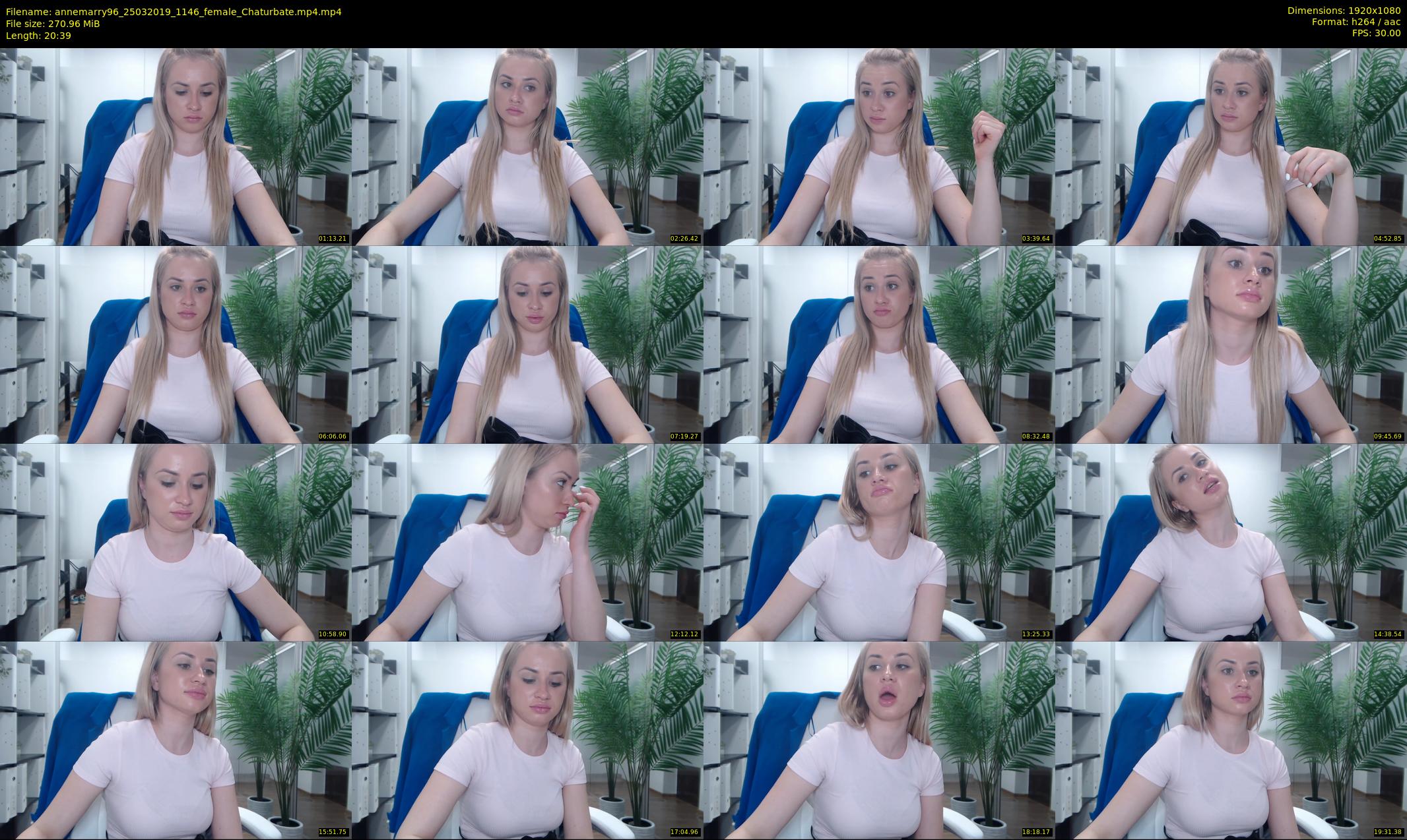 annemarry96 — 21 minute Chaturbate female cam show recording, 1080p, Mar 25, 2019