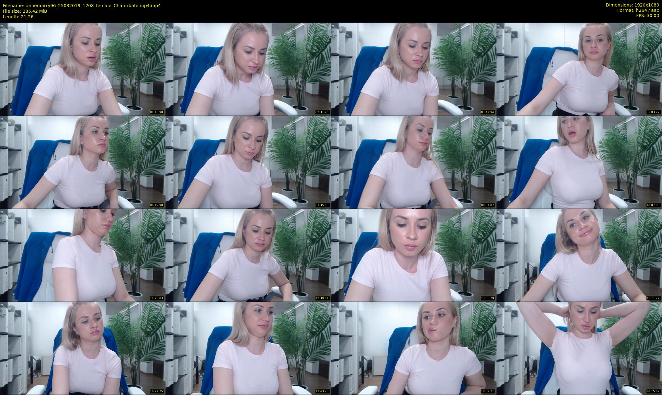 annemarry96 — 22 minute Chaturbate female cam show recording, 1080p, Mar 25, 2019