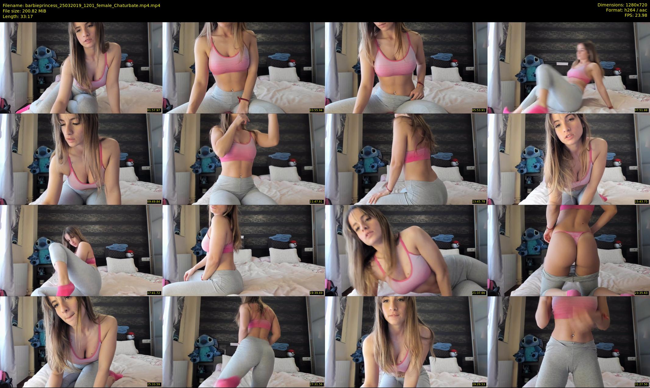 barbieprincess — 34 minute Chaturbate female cam show recording, 720p, Mar 25, 2019