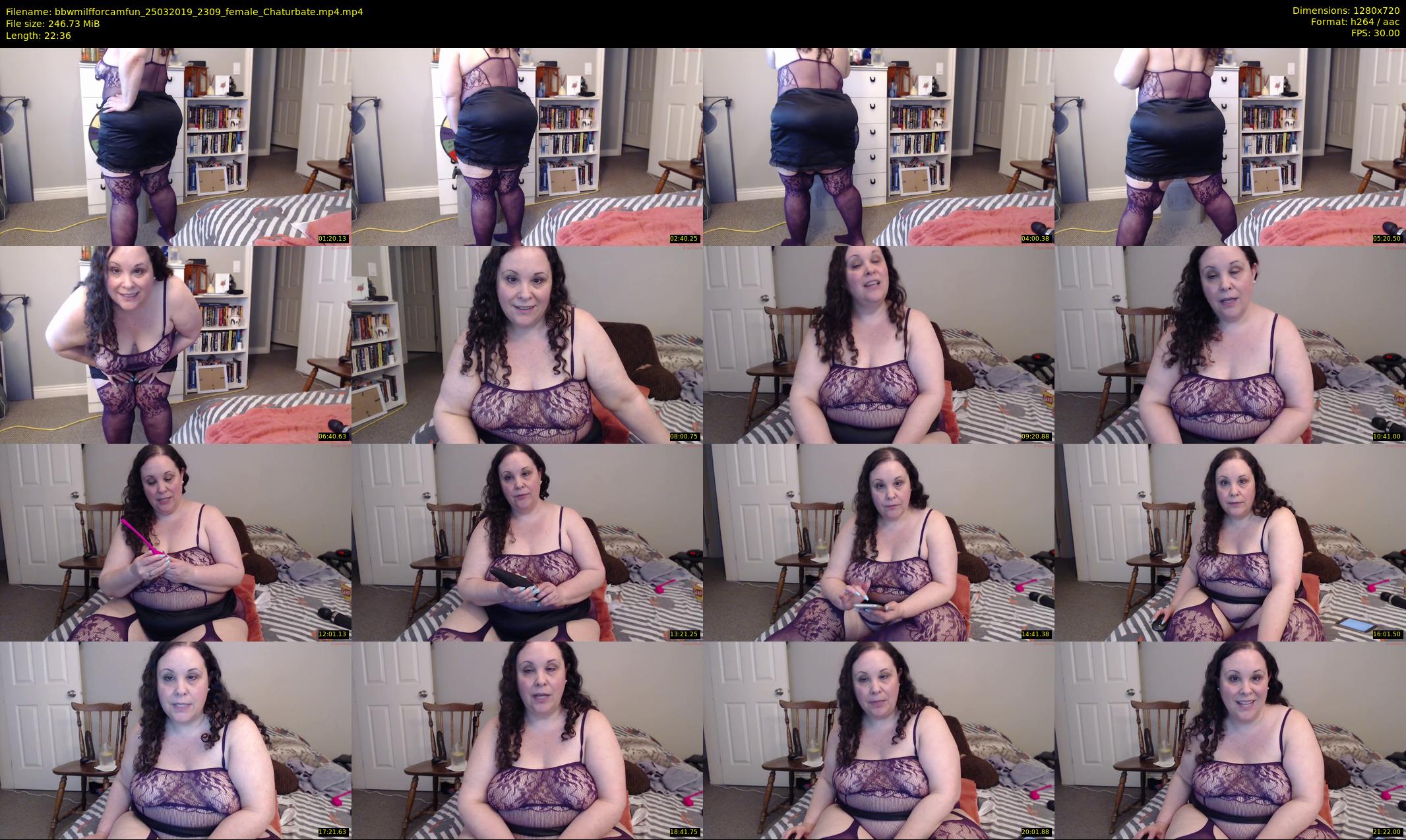 bbwmilfforcamfun — 23 minute Chaturbate female cam show recording, 720p, Mar 25, 2019