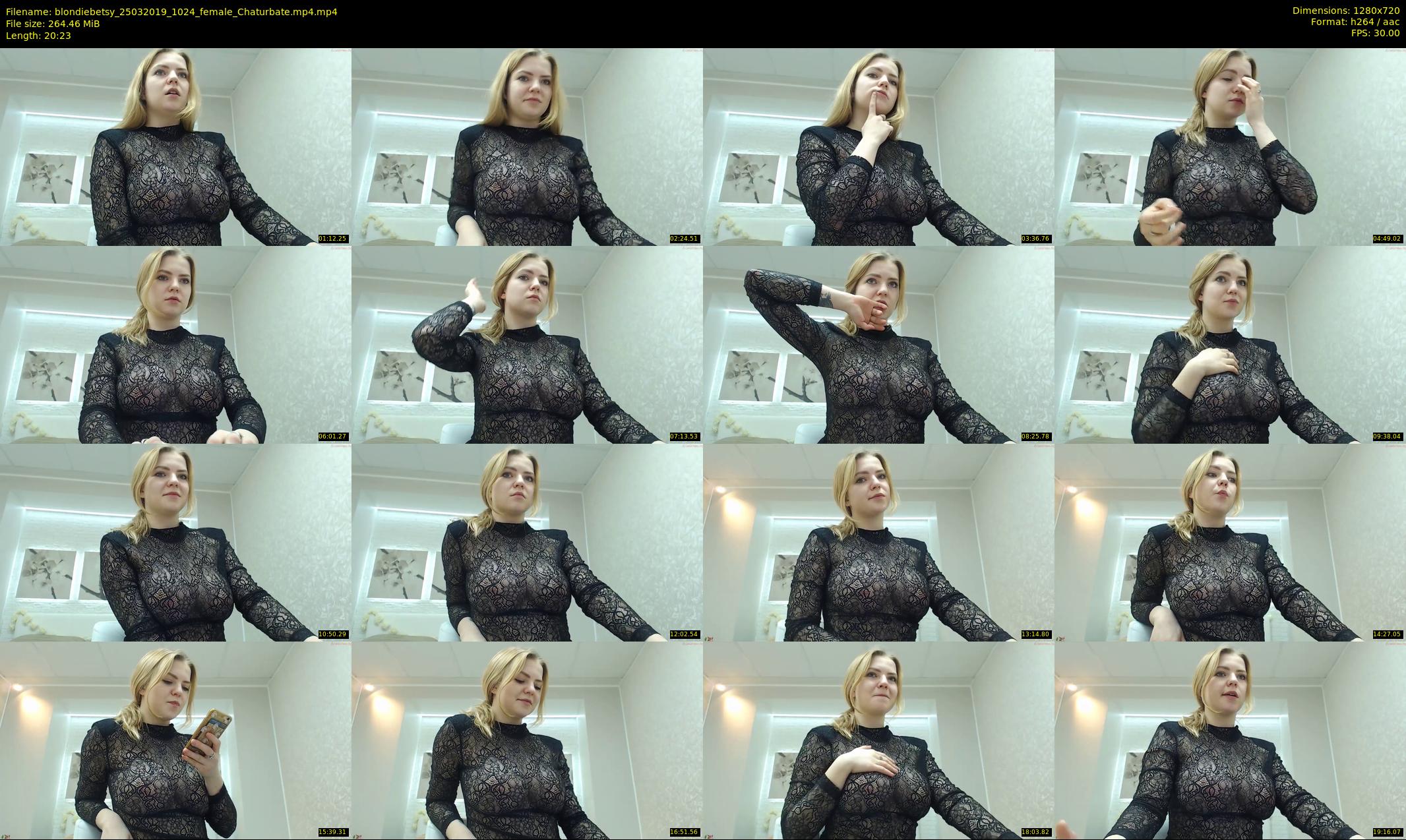 blondiebetsy — 21 minute Chaturbate female cam show recording, 720p, Mar 25, 2019