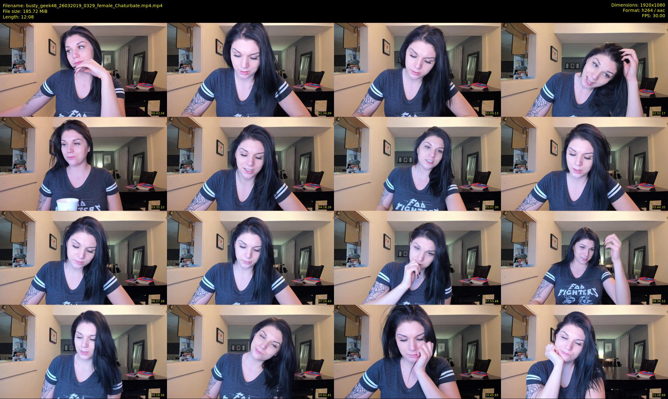 busty_geek48 — 13 minute Chaturbate female cam show recording, 1080p, Mar 26, 2019