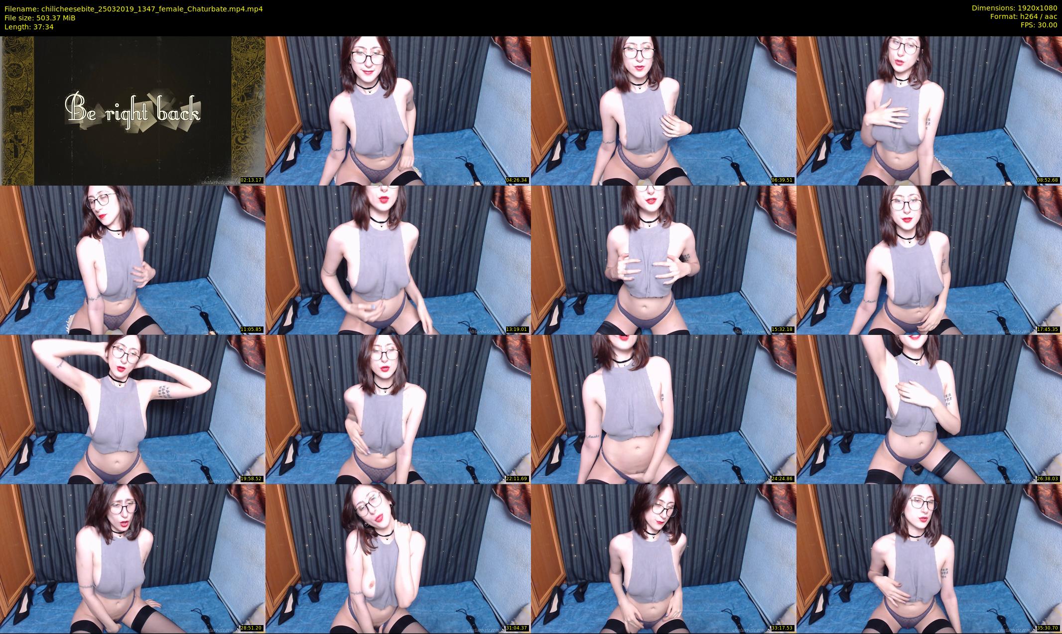 chilicheesebite — 38 minute Chaturbate female cam show recording, 1080p, Mar 25, 2019