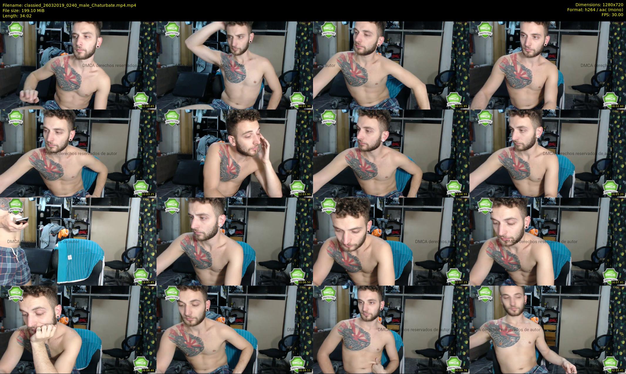 classied — 35 minute Chaturbate male cam show recording, 720p, Mar 26, 2019