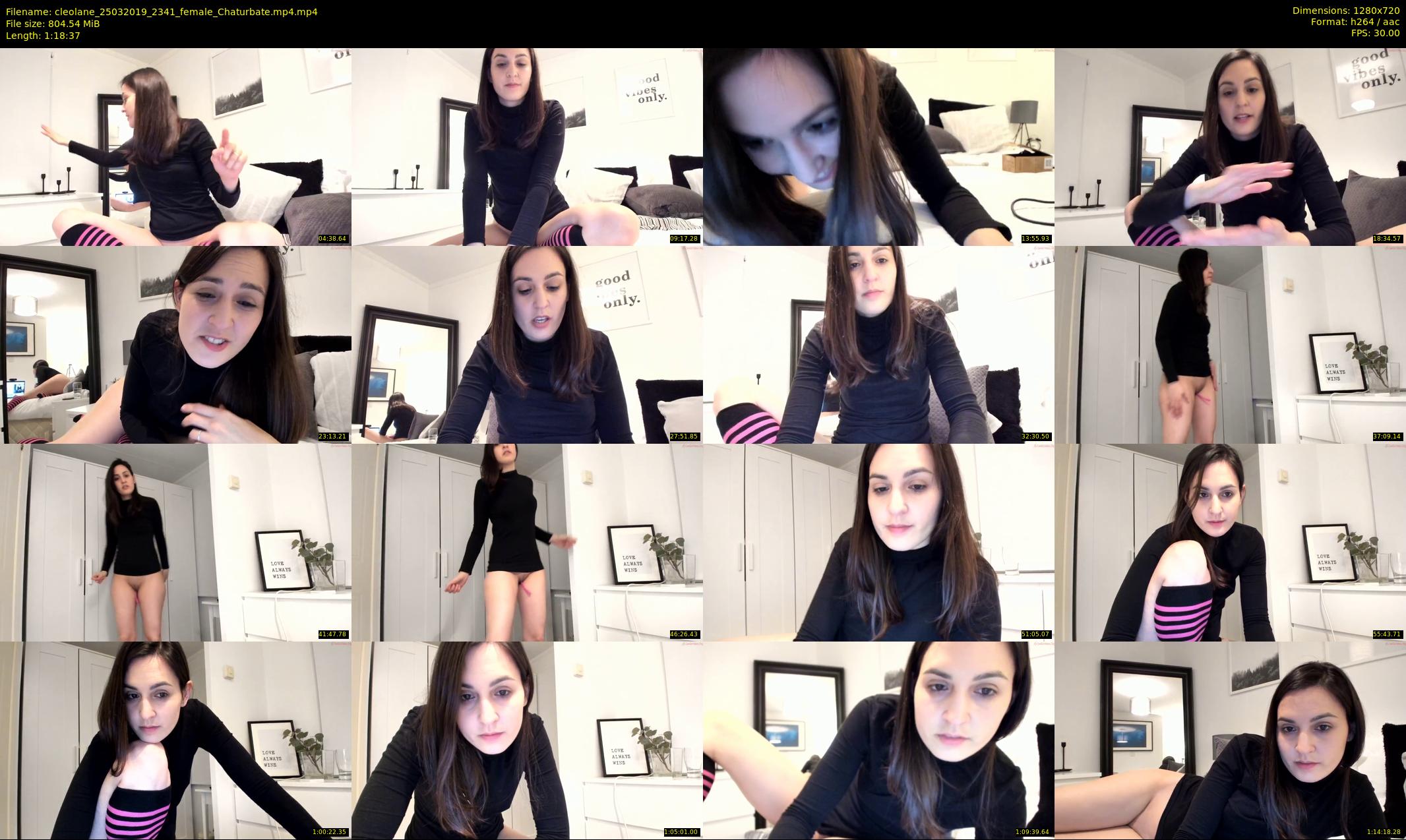 cleolane — 79 minute Chaturbate female cam show recording, 720p, Mar 25, 2019