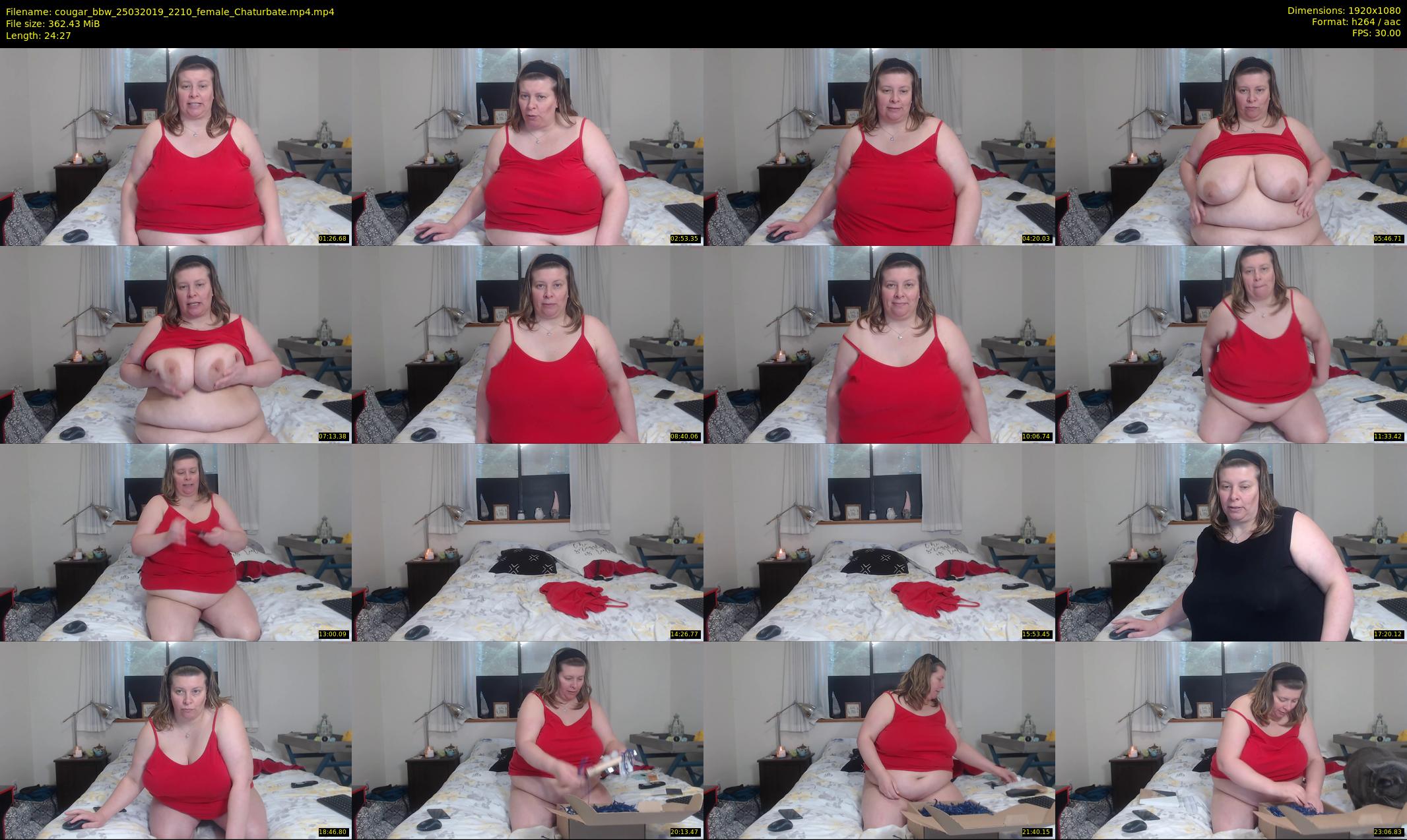 cougar_bbw — 25 minute Chaturbate female cam show recording, 1080p, Mar 25, 2019