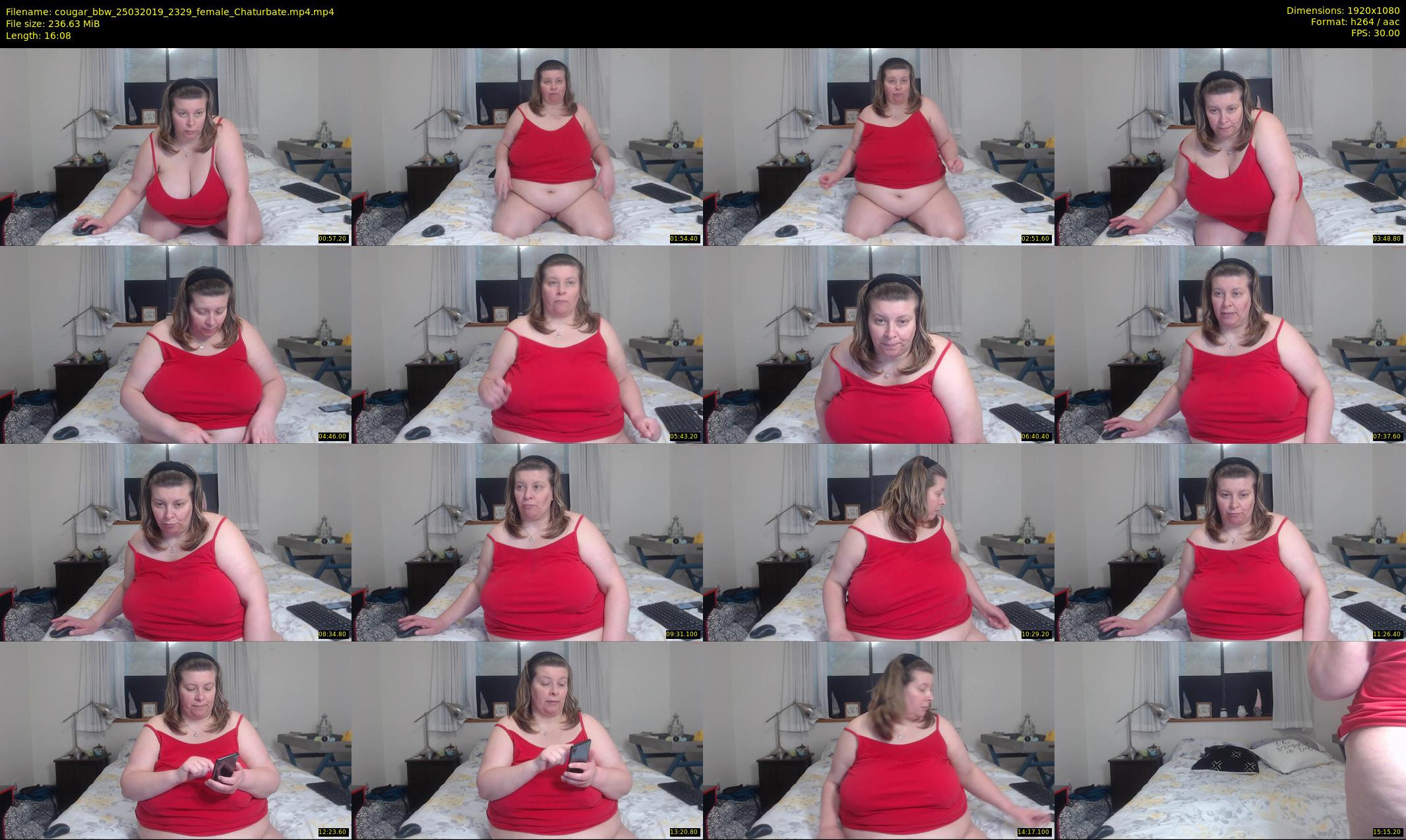 cougar_bbw — 17 minute Chaturbate female cam show recording, 1080p, Mar 25, 2019