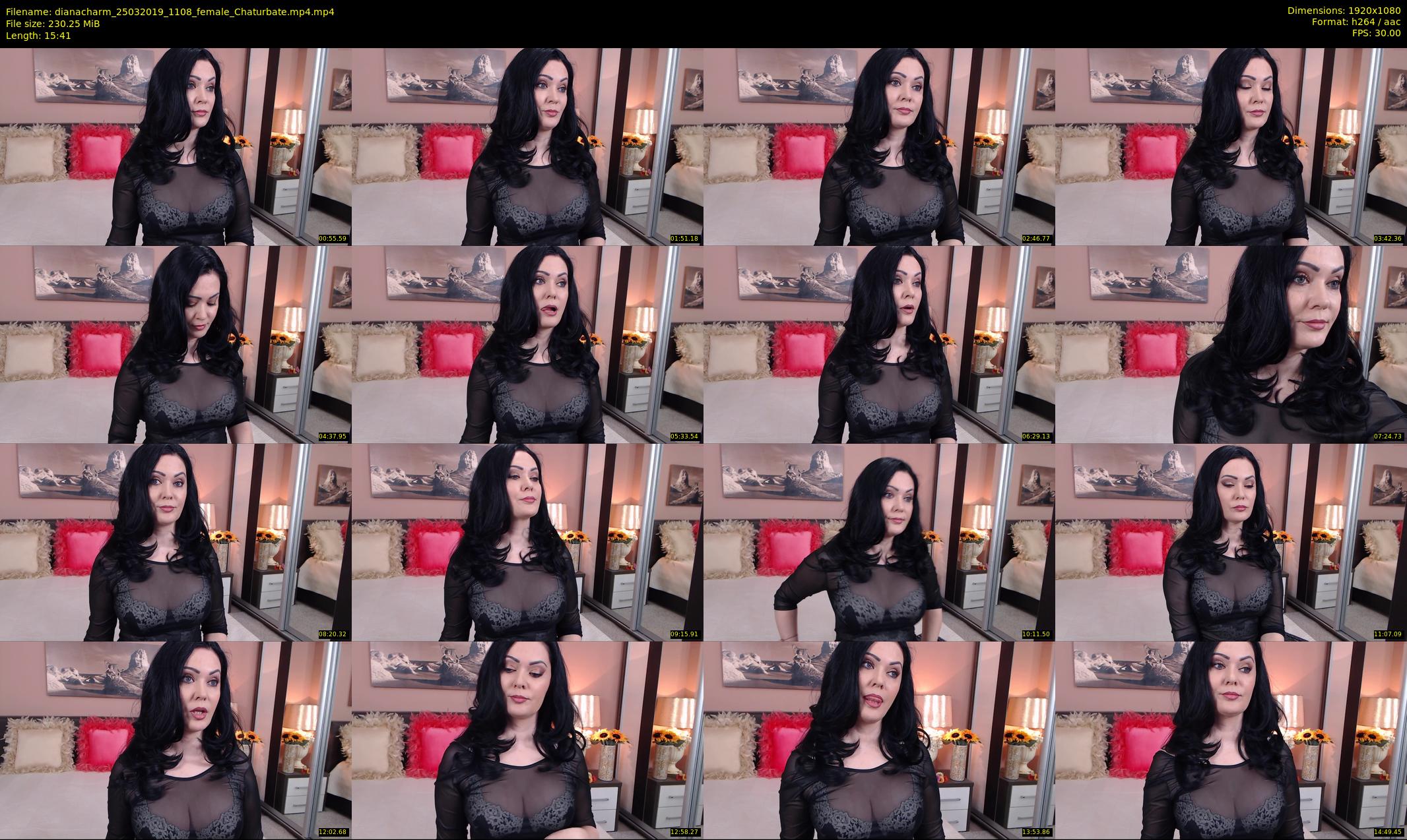 dianacharm — 16 minute Chaturbate female cam show recording, 1080p, Mar 25, 2019