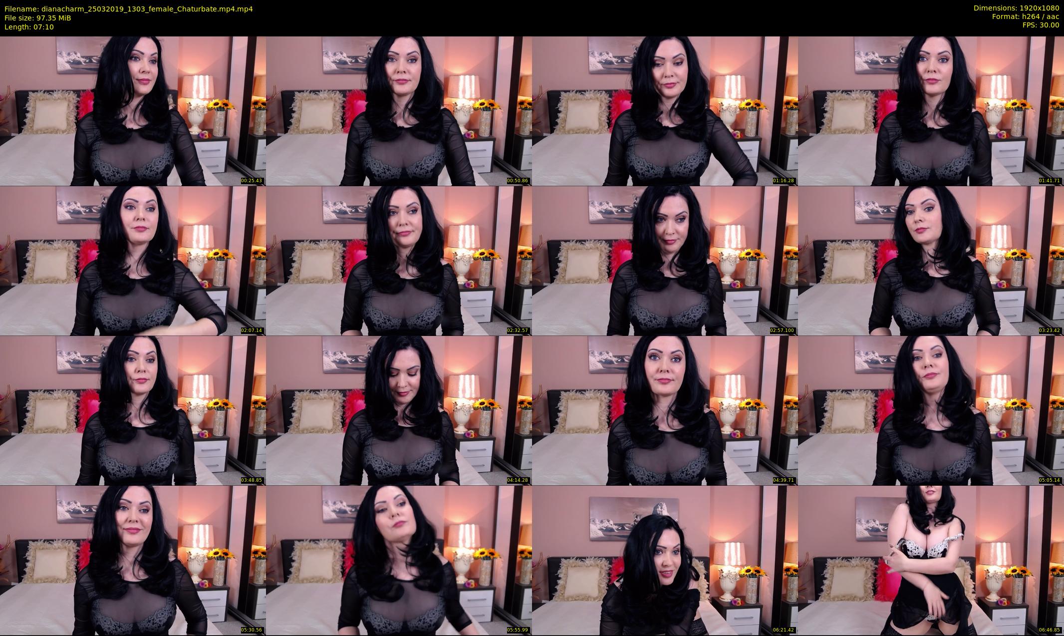 dianacharm — 8 minute Chaturbate female cam show recording, 1080p, Mar 25, 2019
