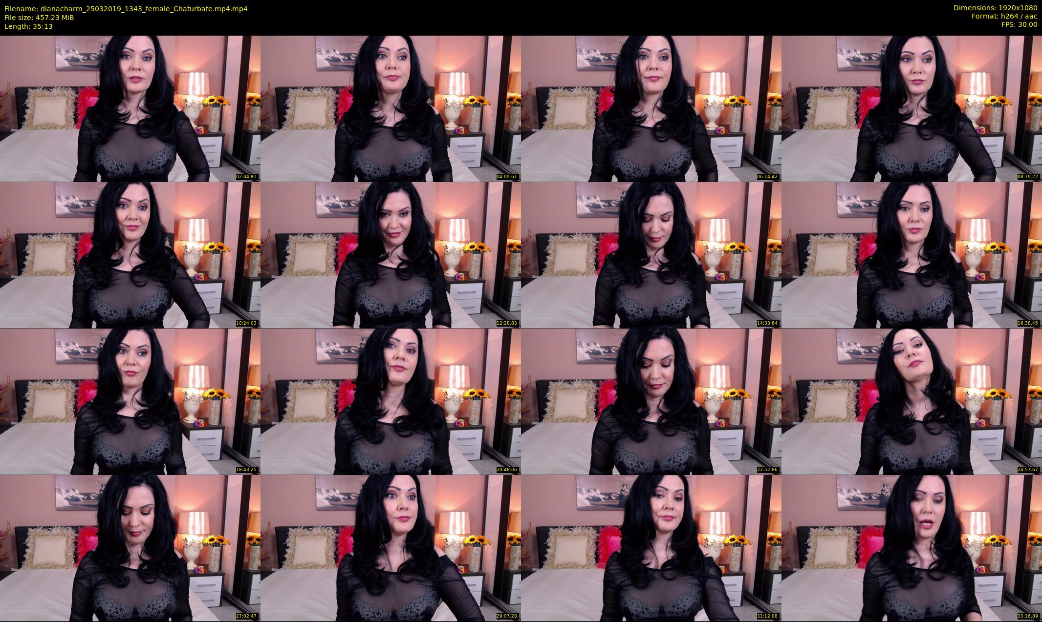 dianacharm — 36 minute Chaturbate female cam show recording, 1080p, Mar 25, 2019