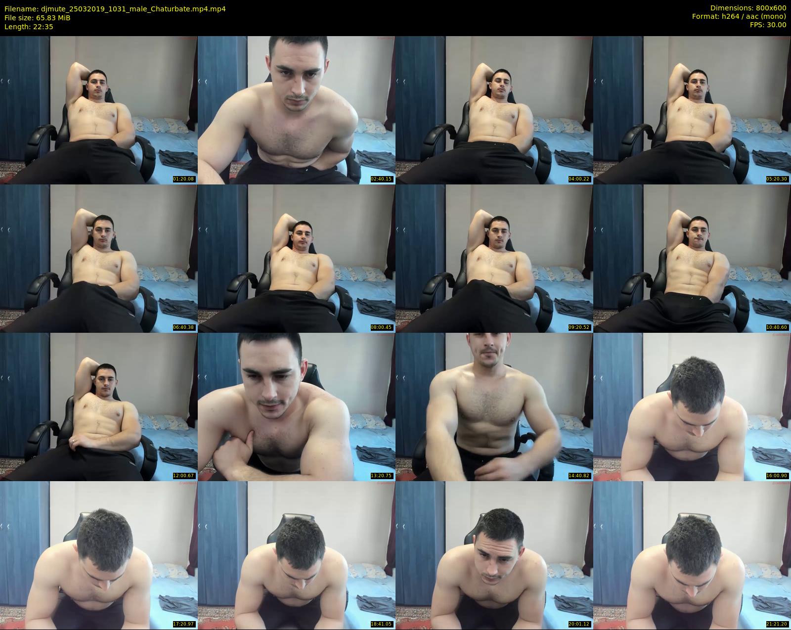 djmute — 23 minute Chaturbate male cam show recording, 480p, Mar 25, 2019
