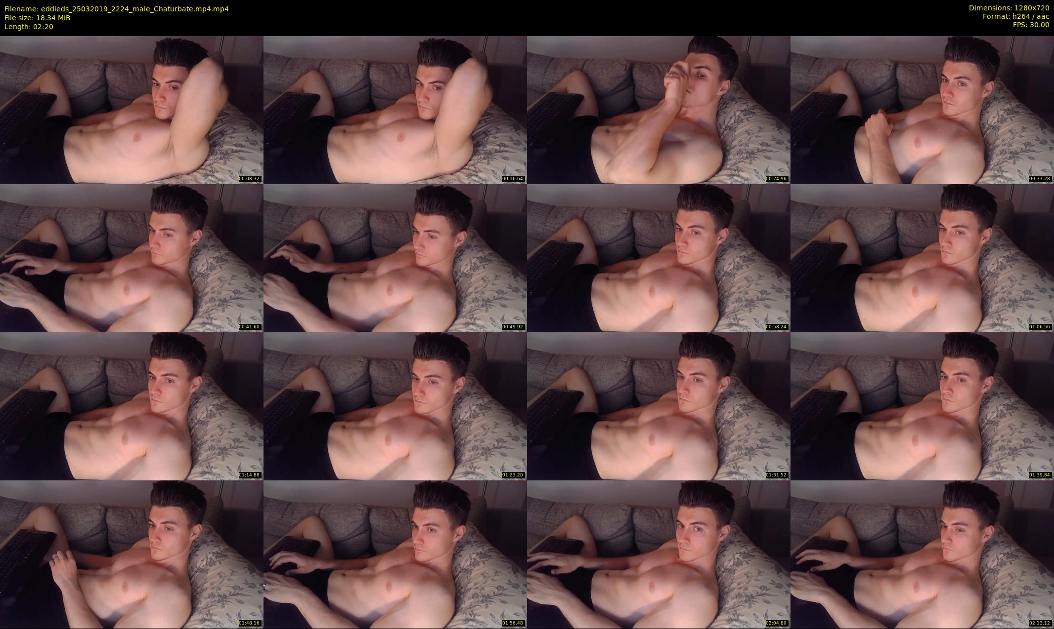 eddieds — 3 minute Chaturbate male cam show recording, 720p, Mar 25, 2019