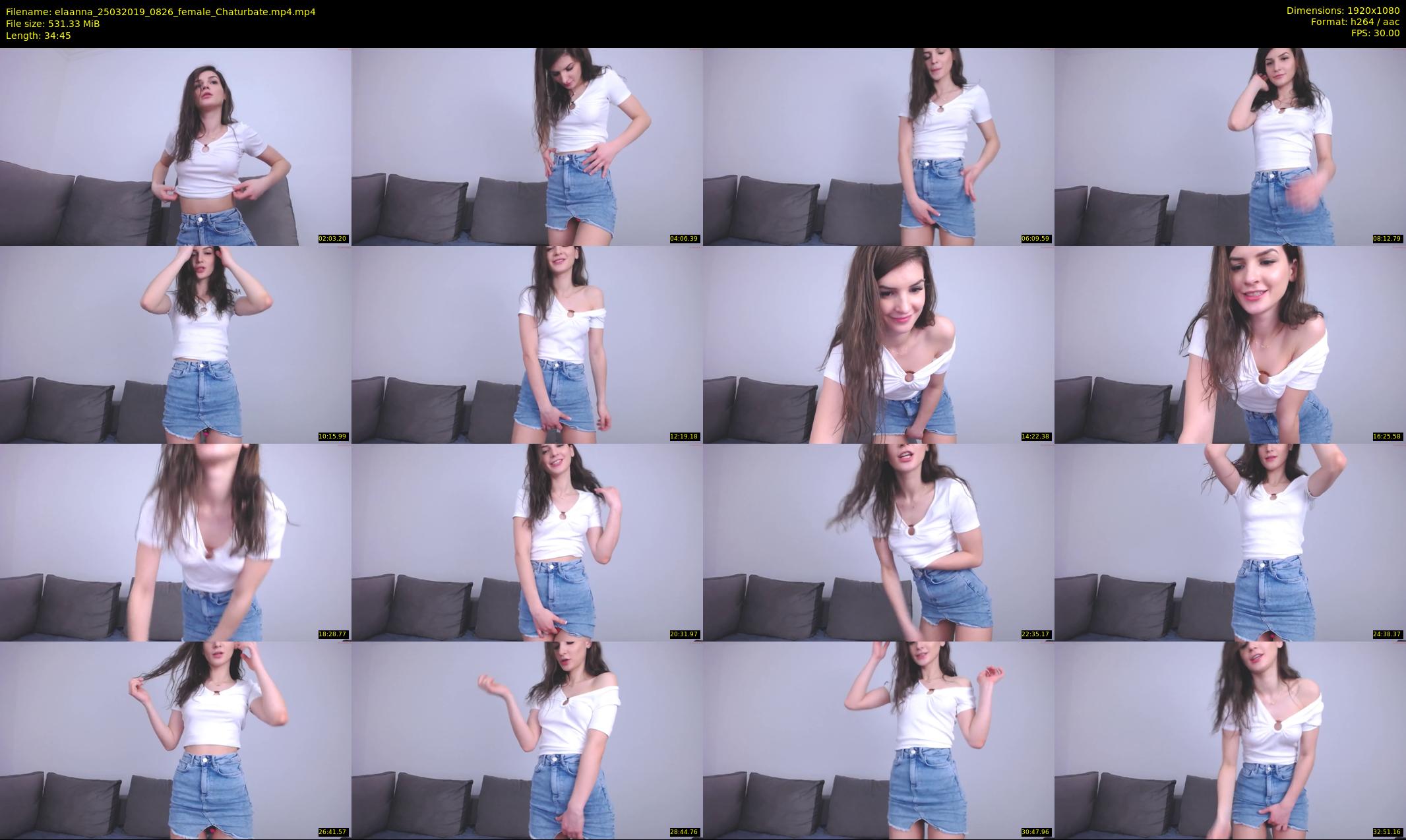 elaanna — 35 minute Chaturbate female cam show recording, 1080p, Mar 25, 2019