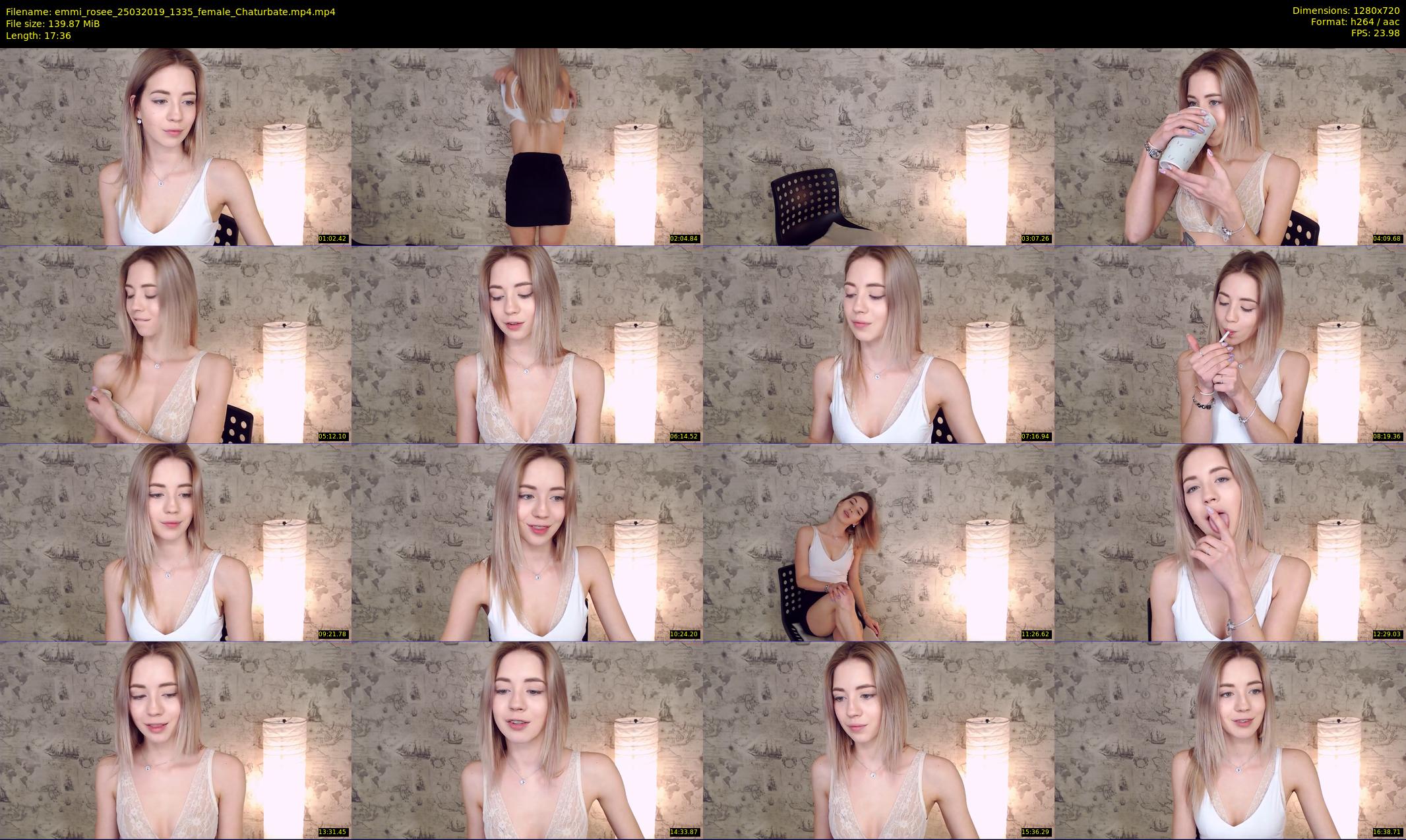 emmi_rosee — 18 minute Chaturbate female cam show recording, 720p, Mar 25, 2019