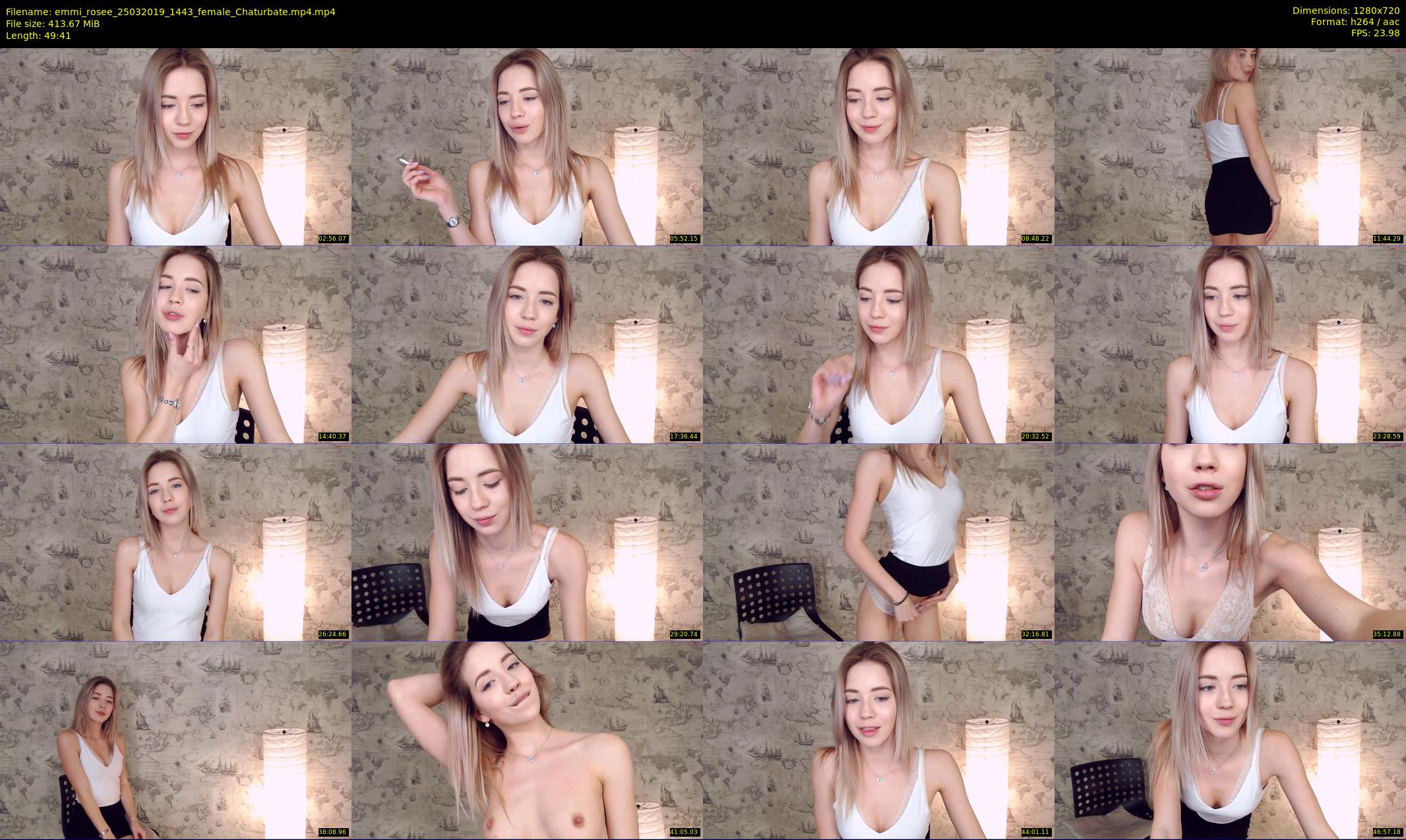 emmi_rosee — 50 minute Chaturbate female cam show recording, 720p, Mar 25, 2019