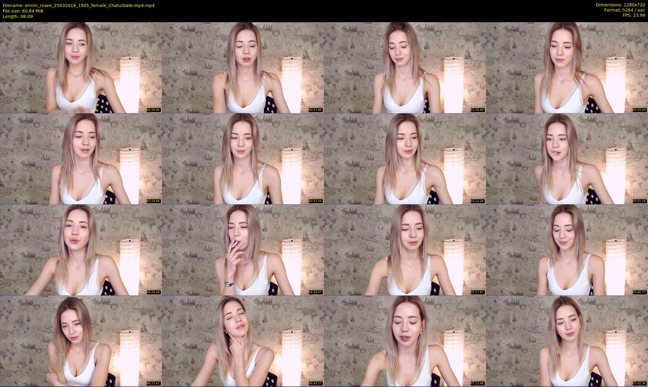 emmi_rosee — 9 minute Chaturbate female cam show recording, 720p, Mar 25, 2019