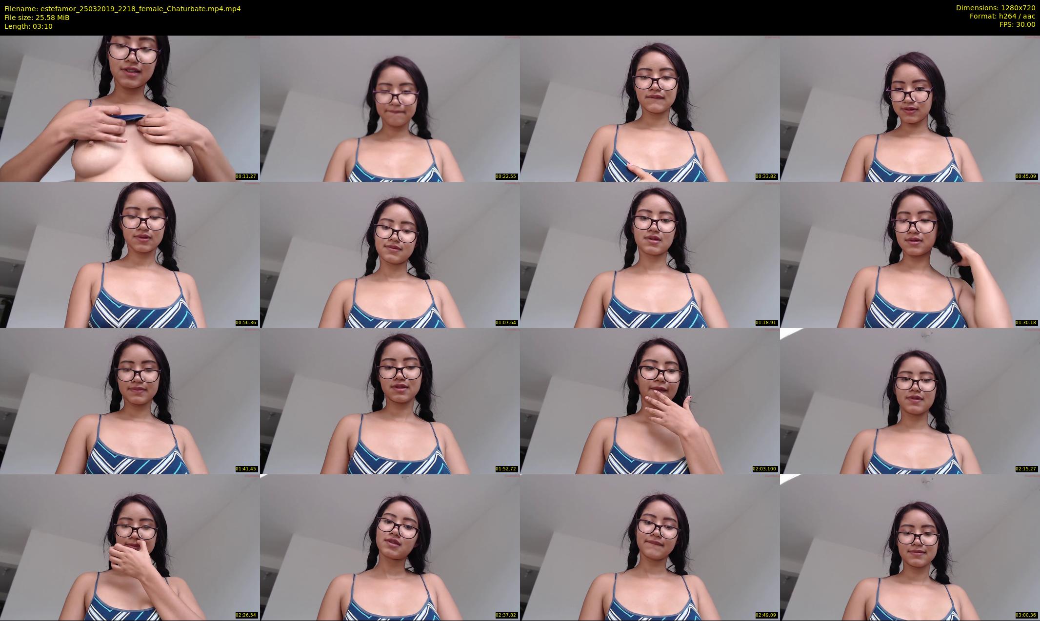 estefamor — 4 minute Chaturbate female cam show recording, 720p, Mar 25, 2019