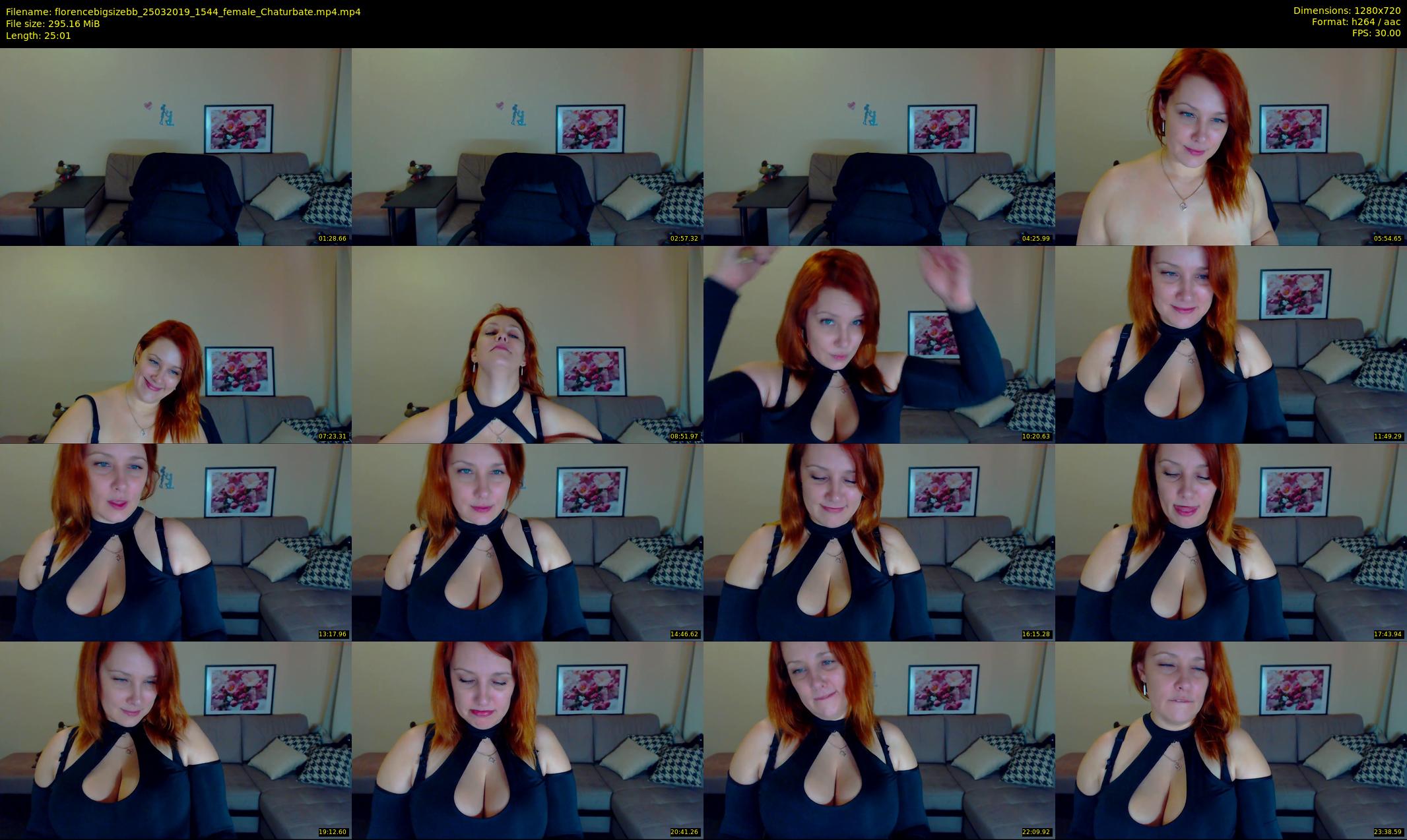 florencebigsizebb — 26 minute Chaturbate female cam show recording, 720p, Mar 25, 2019