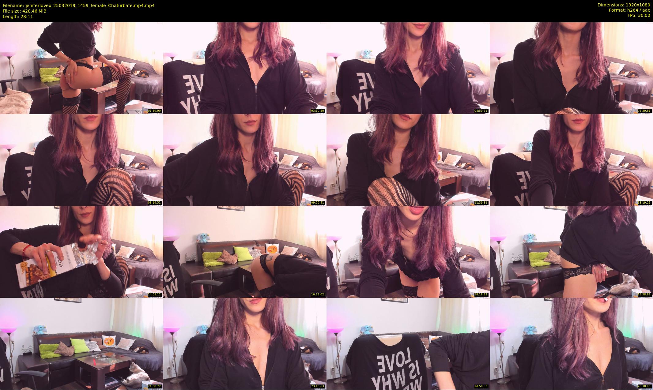 jeniferlovex — 29 minute Chaturbate female cam show recording, 1080p, Mar 25, 2019