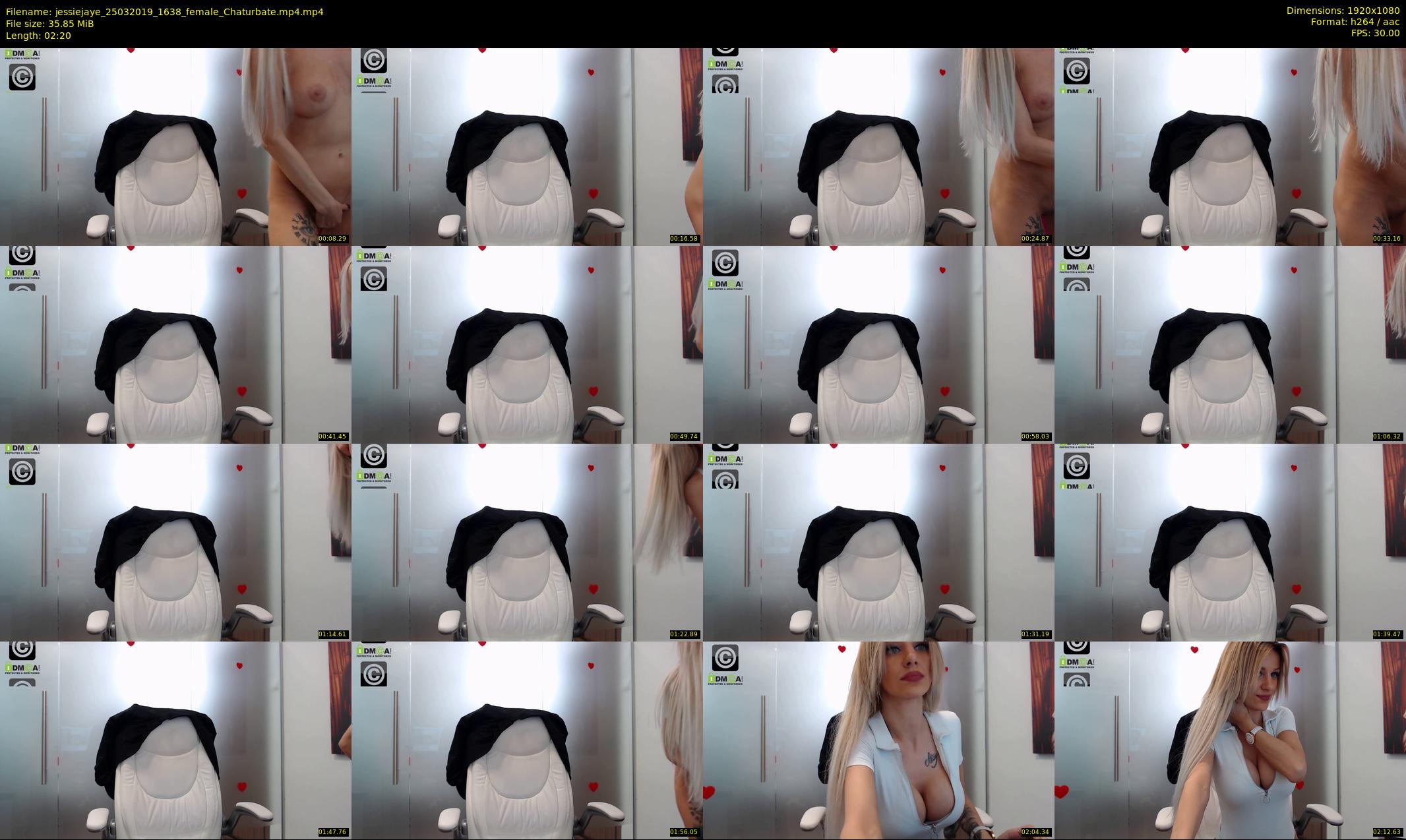 jessiejaye — 3 minute Chaturbate female cam show recording, 1080p, Mar 25, 2019