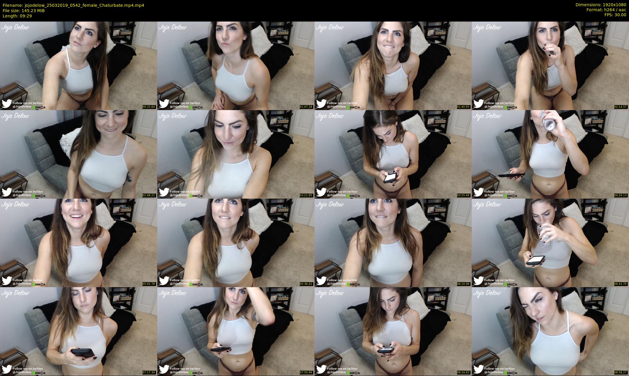 jojodelow — 10 minute Chaturbate female cam show recording, 1080p, Mar 25, 2019