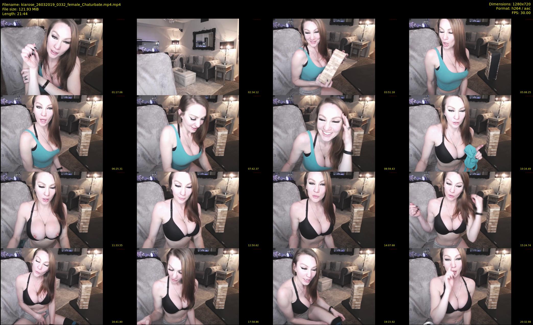 kiarose — 22 minute Chaturbate female cam show recording, 720p, Mar 26, 2019