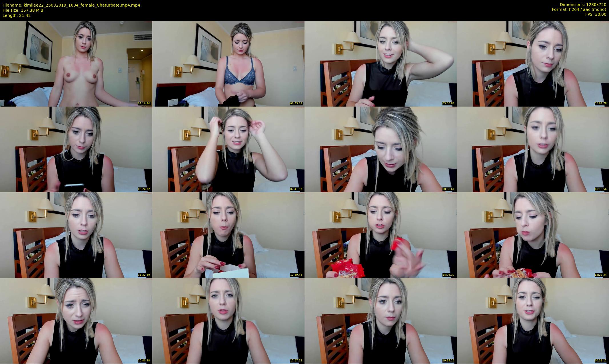 kimilee22 — 22 minute Chaturbate female cam show recording, 720p, Mar 25, 2019