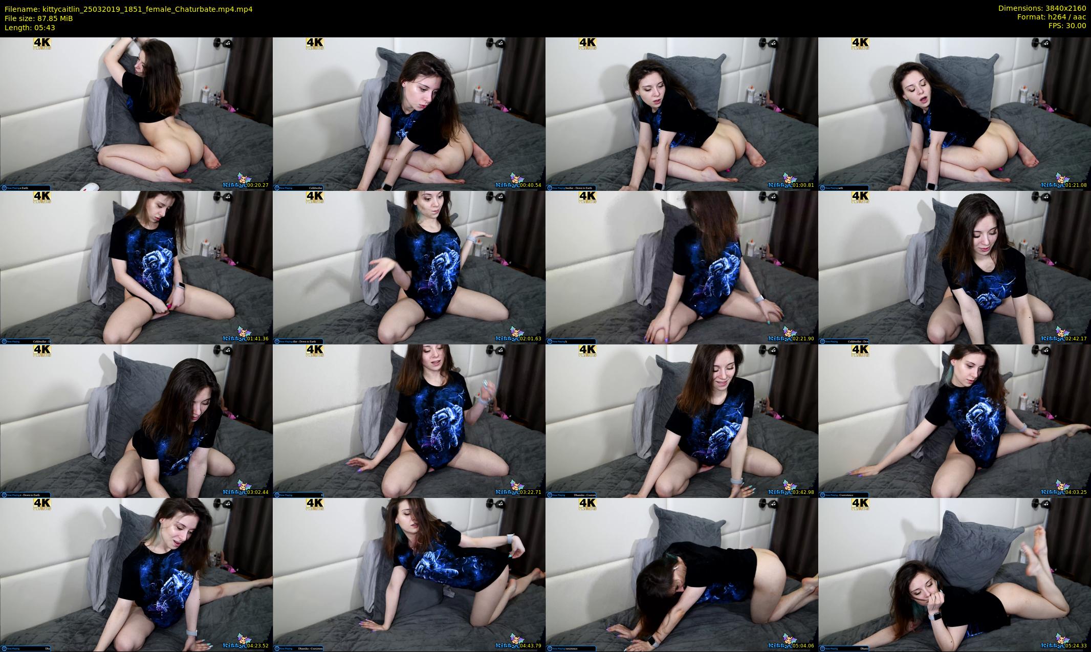kittycaitlin — 6 minute Chaturbate female cam show recording, 4K, Mar 25, 2019