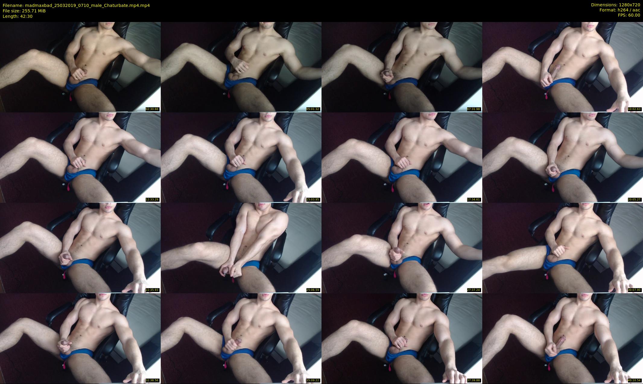 madmaxbad — 43 minute Chaturbate male cam show recording, 720p, Mar 25, 2019