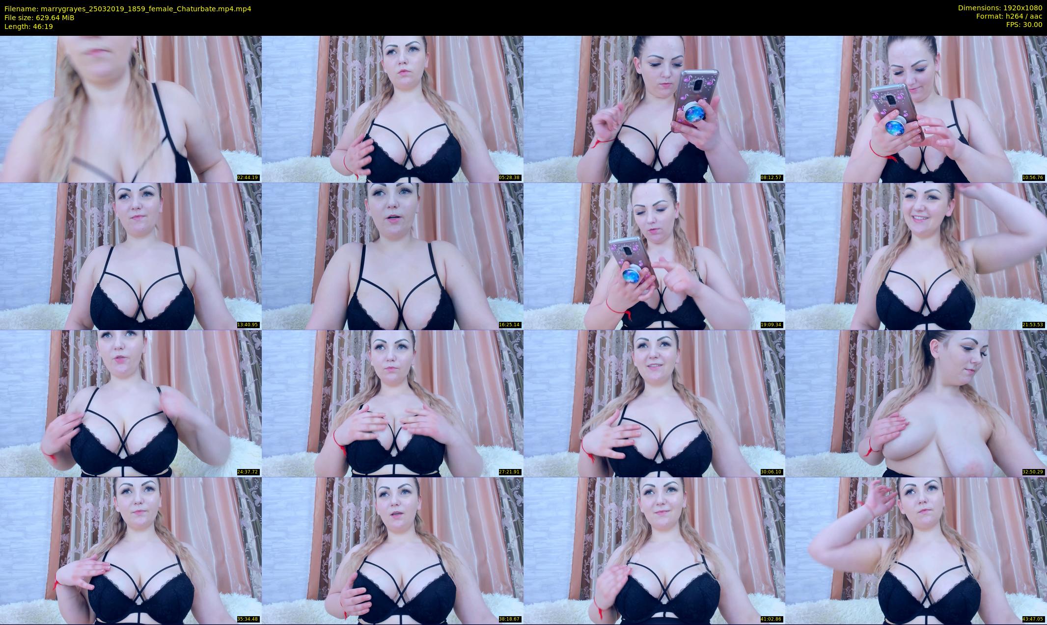 marrygrayes — 47 minute Chaturbate female cam show recording, 1080p, Mar 25, 2019