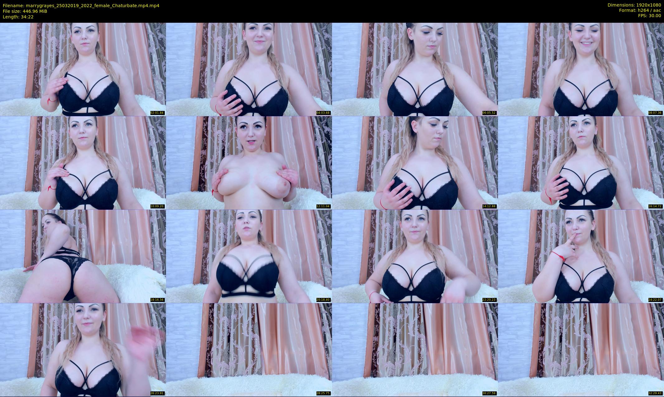 marrygrayes — 35 minute Chaturbate female cam show recording, 1080p, Mar 25, 2019