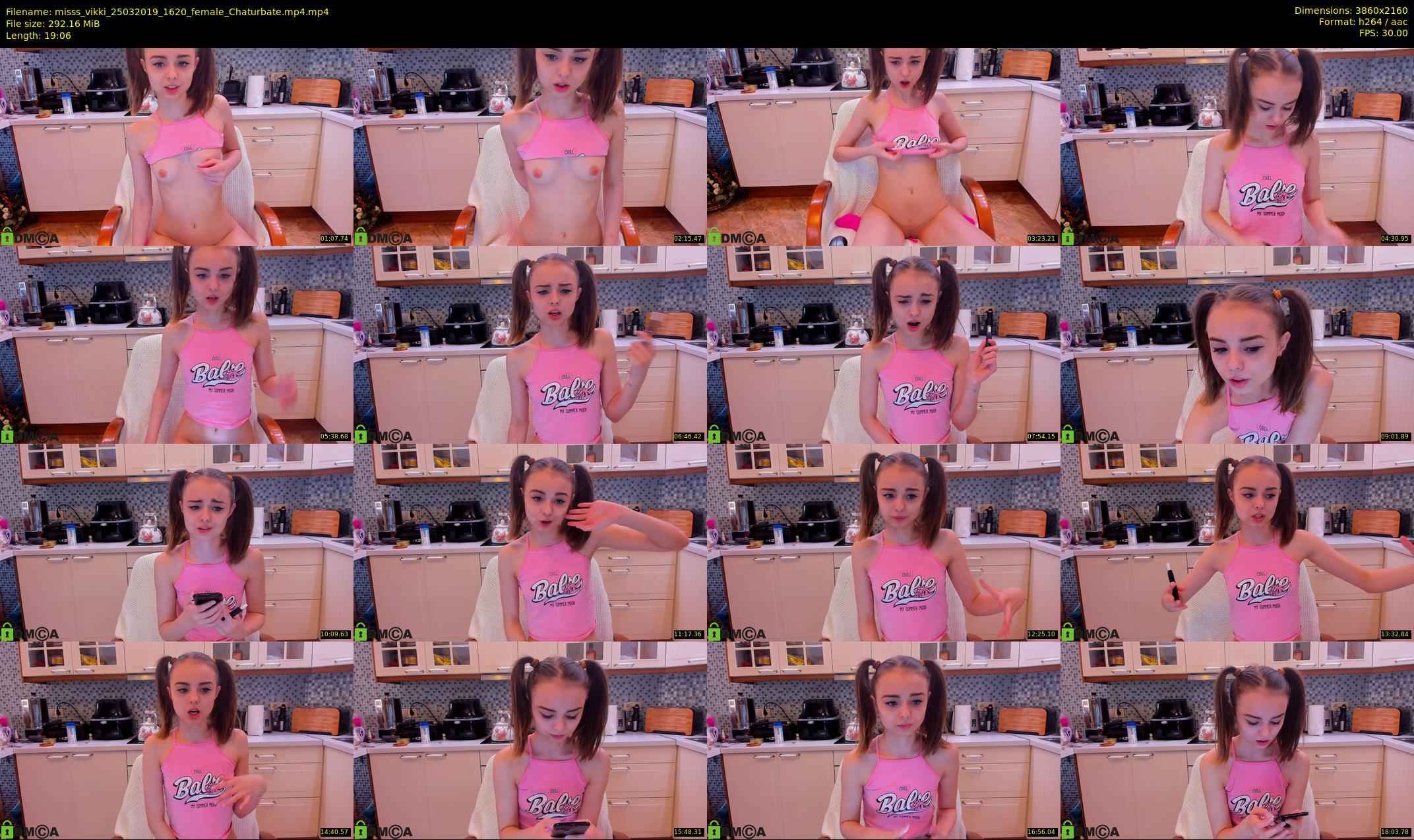 misss_vikki — 20 minute Chaturbate female cam show recording, 4K, Mar 25, 2019