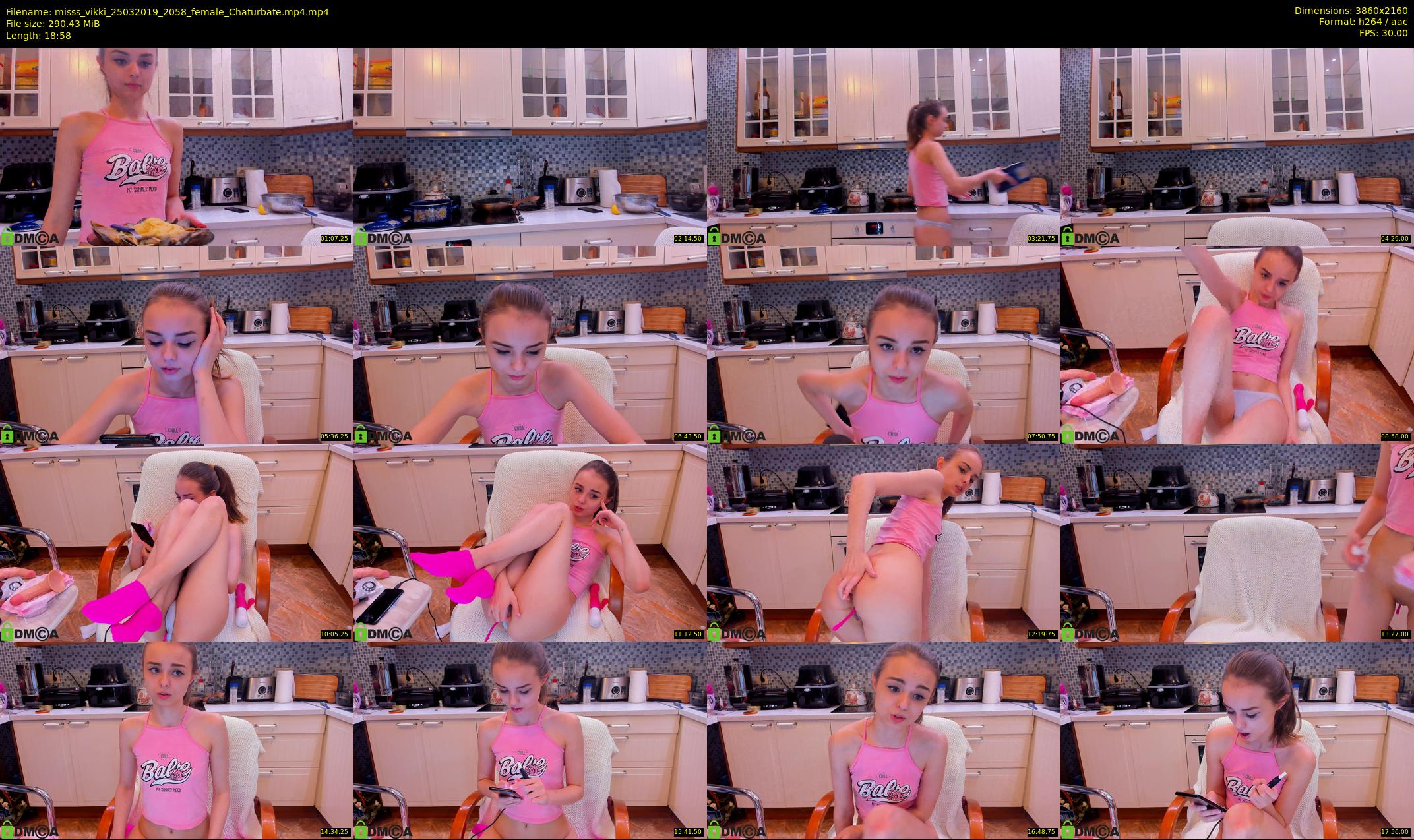 misss_vikki — 19 minute Chaturbate female cam show recording, 4K, Mar 25, 2019