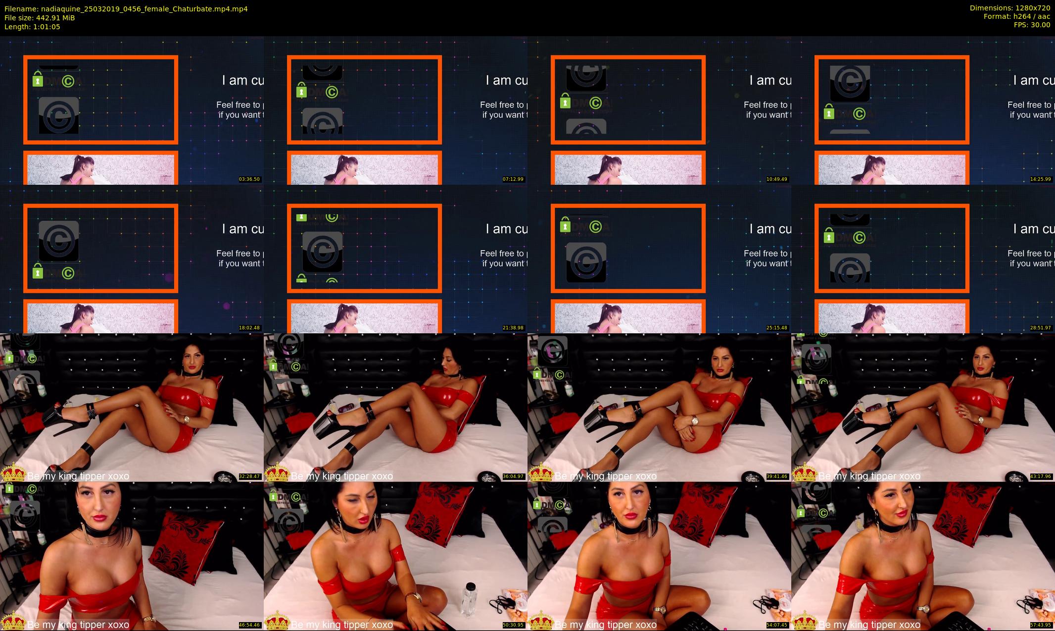 nadiaquine — 62 minute Chaturbate female cam show recording, 720p, Mar 25, 2019