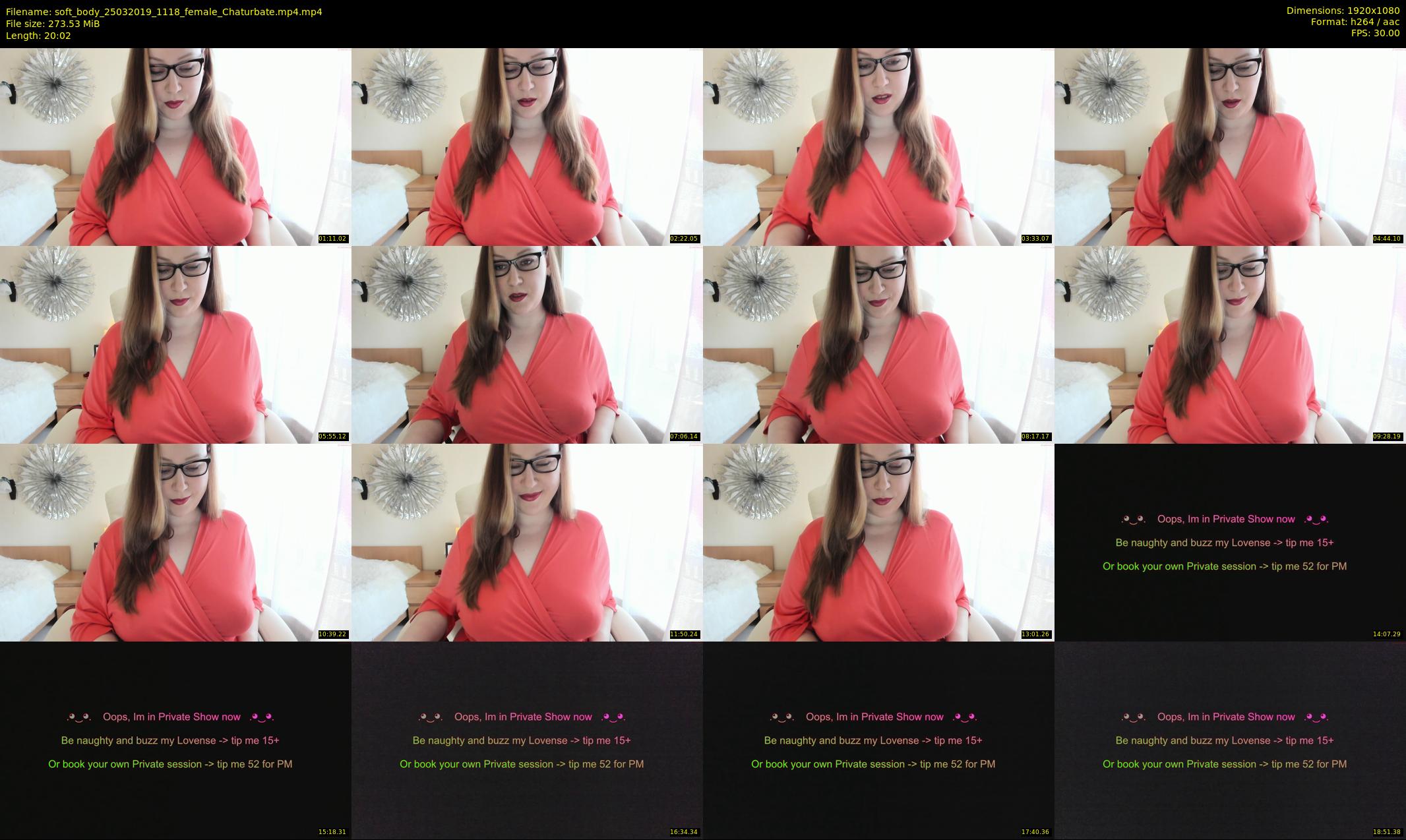 soft_body — 21 minute Chaturbate female cam show recording, 1080p, Mar 25, 2019