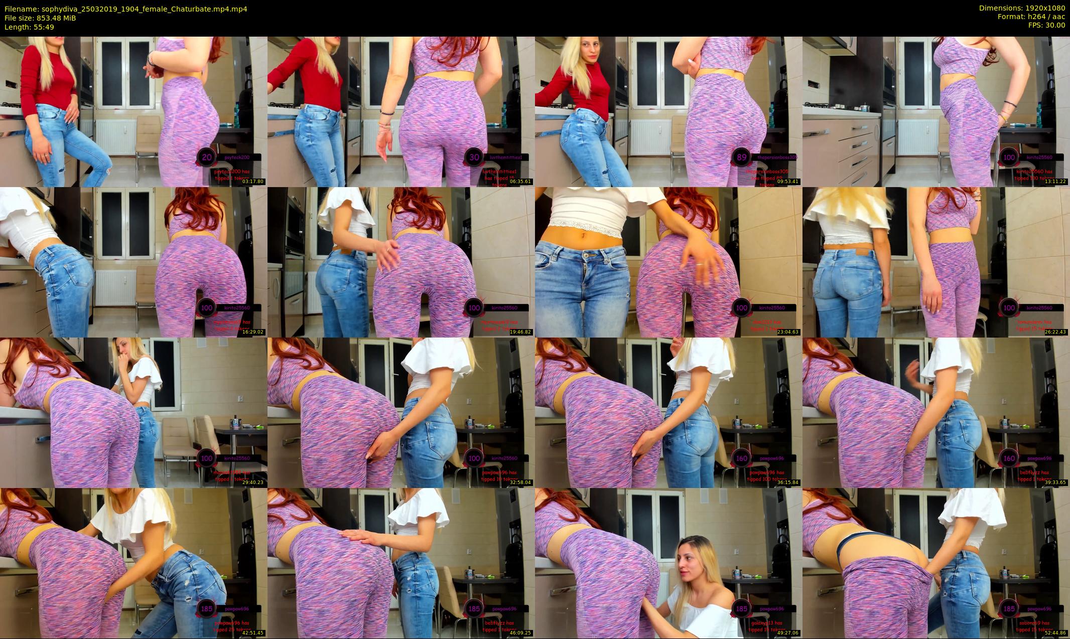 sophydiva — 56 minute Chaturbate female cam show recording, 1080p, Mar 25, 2019