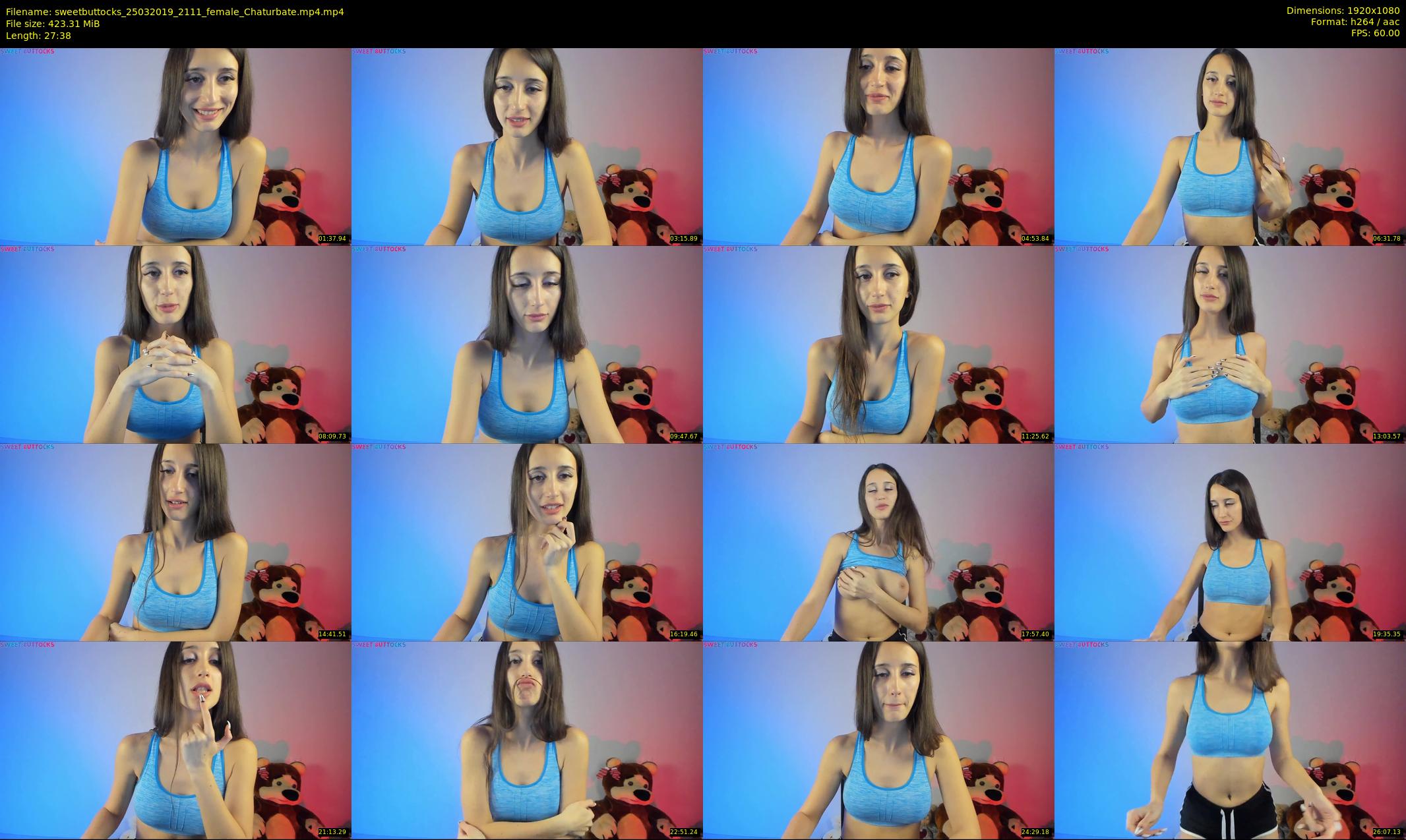 sweetbuttocks — 28 minute Chaturbate female cam show recording, 1080p, Mar 25, 2019