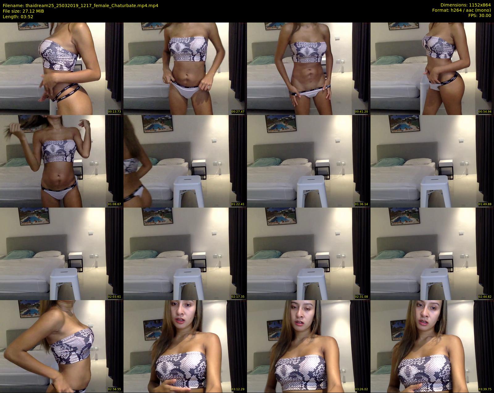 thaidream25 — 4 minute Chaturbate female cam show recording, 720p, Mar 25, 2019
