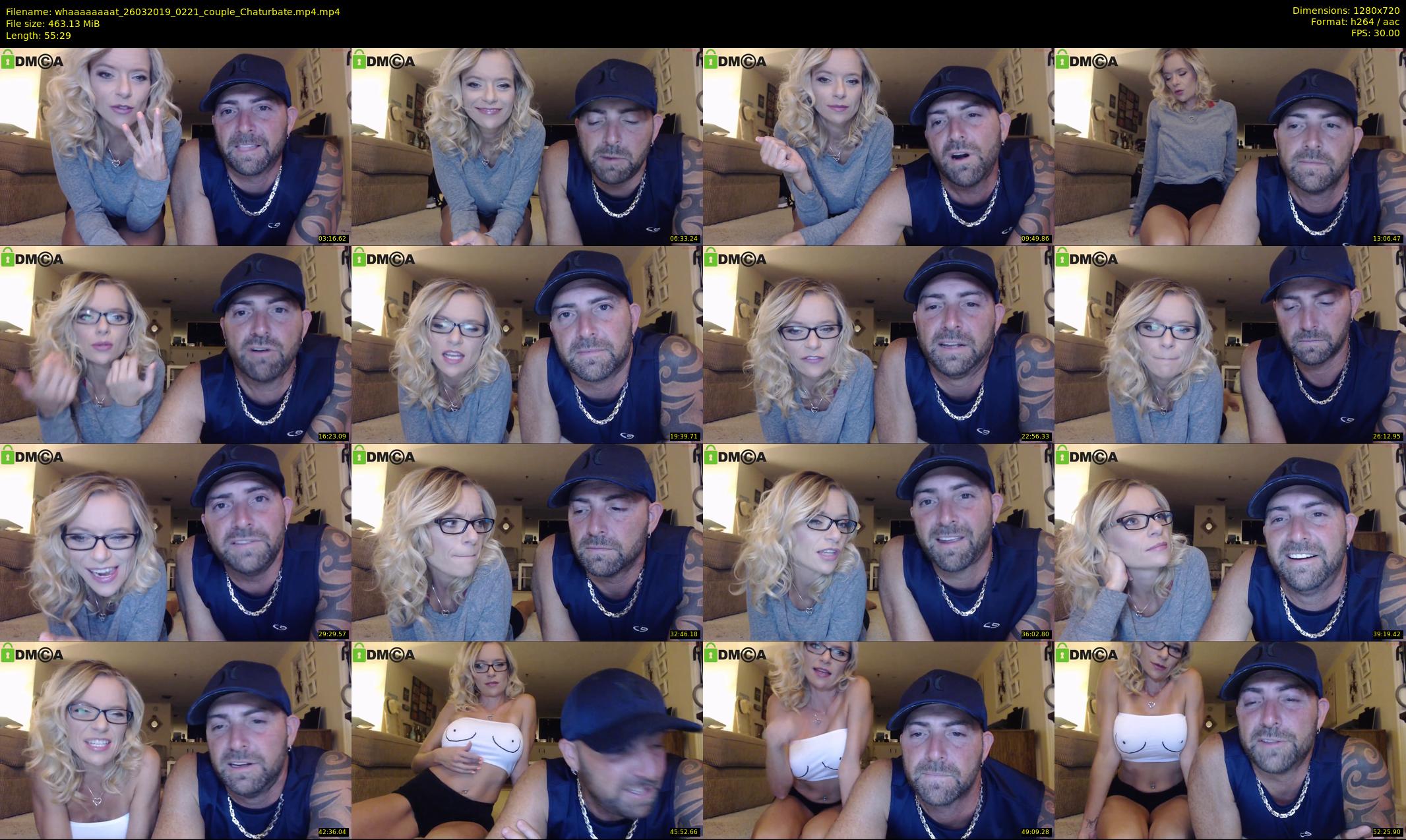 whaaaaaaaat — 56 minute Chaturbate couple cam show recording, 720p, Mar 26, 2019