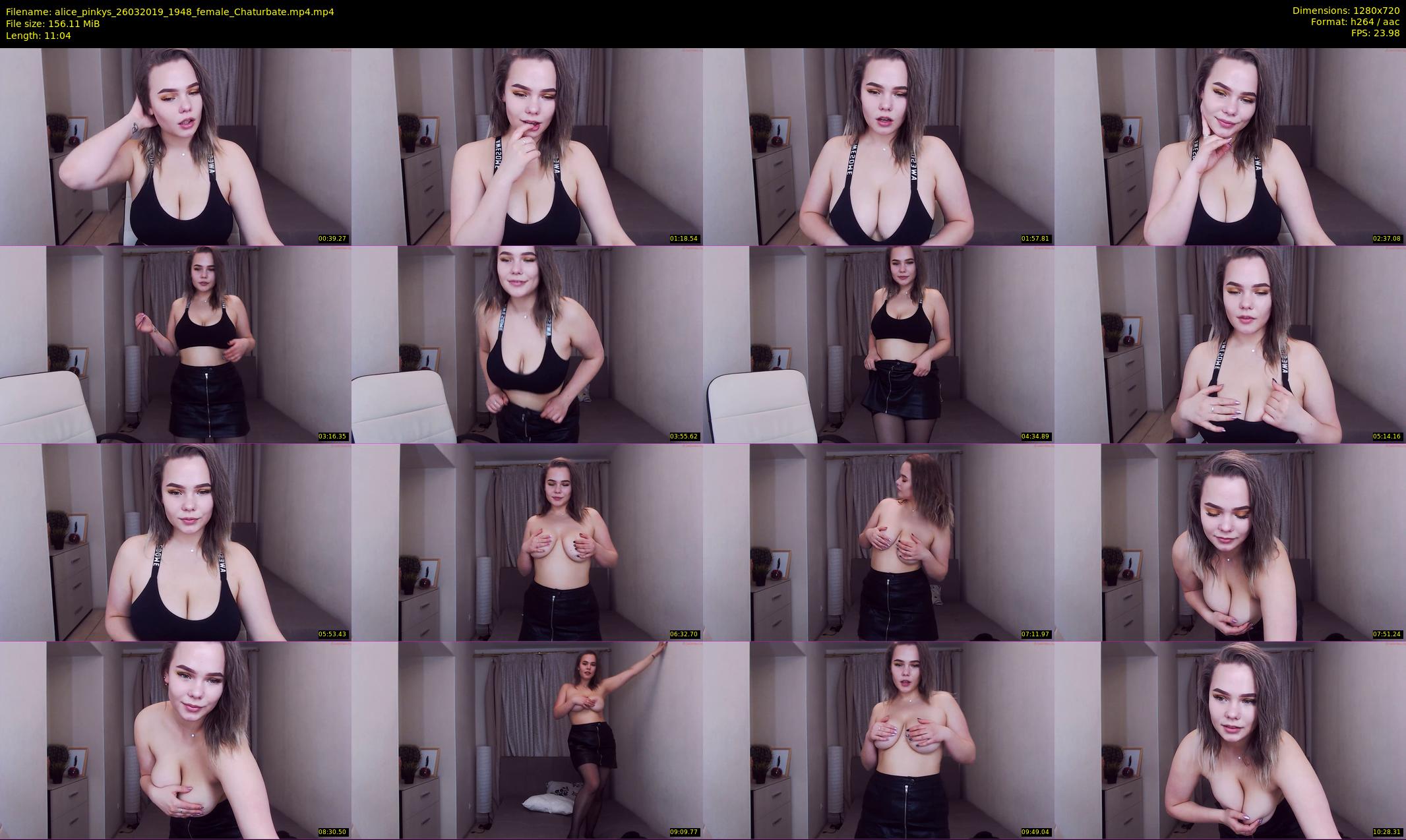 alice_pinkys — 12 minute Chaturbate female cam show recording, 720p, Mar 26, 2019