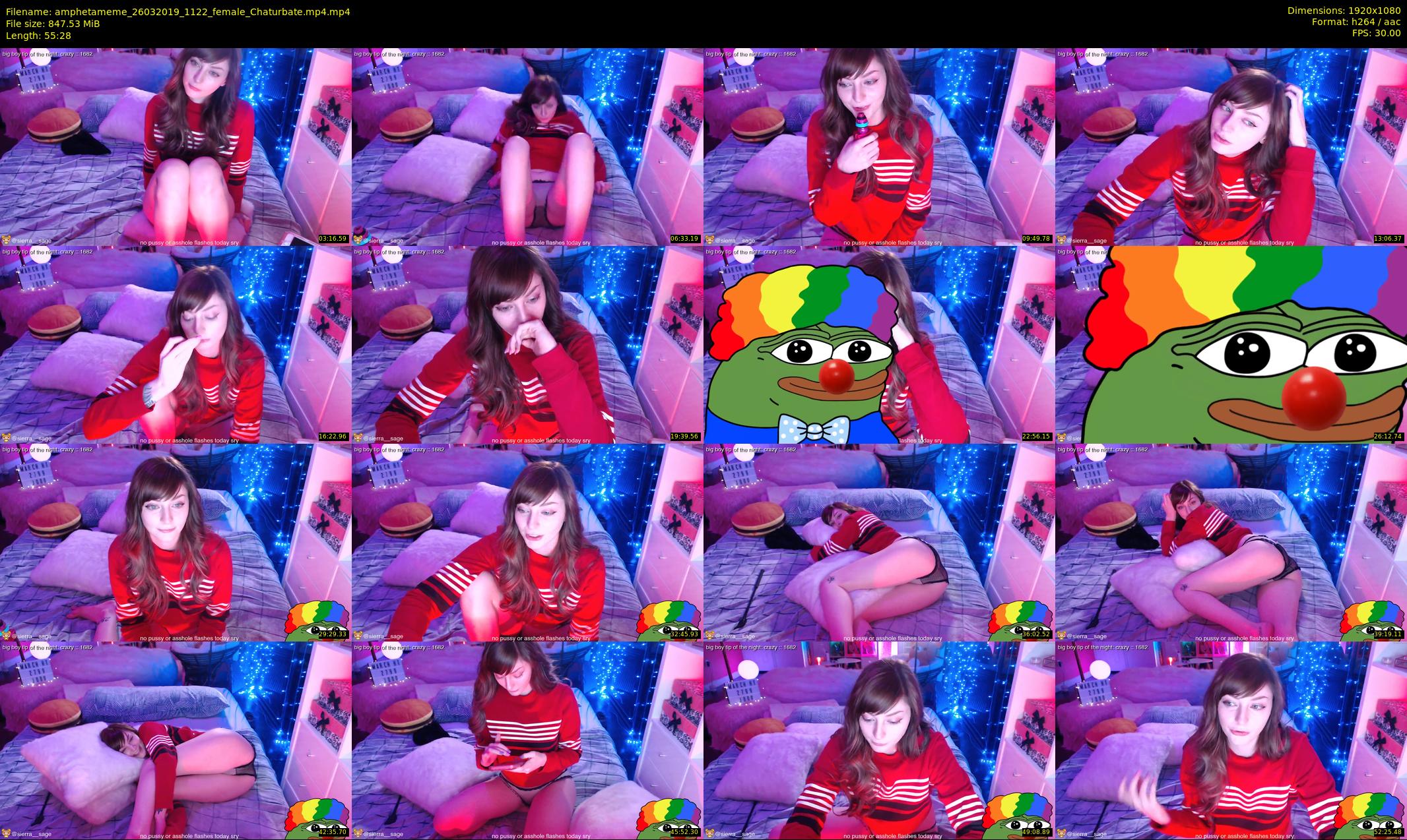 amphetameme — 56 minute Chaturbate female cam show recording, 1080p, Mar 26, 2019
