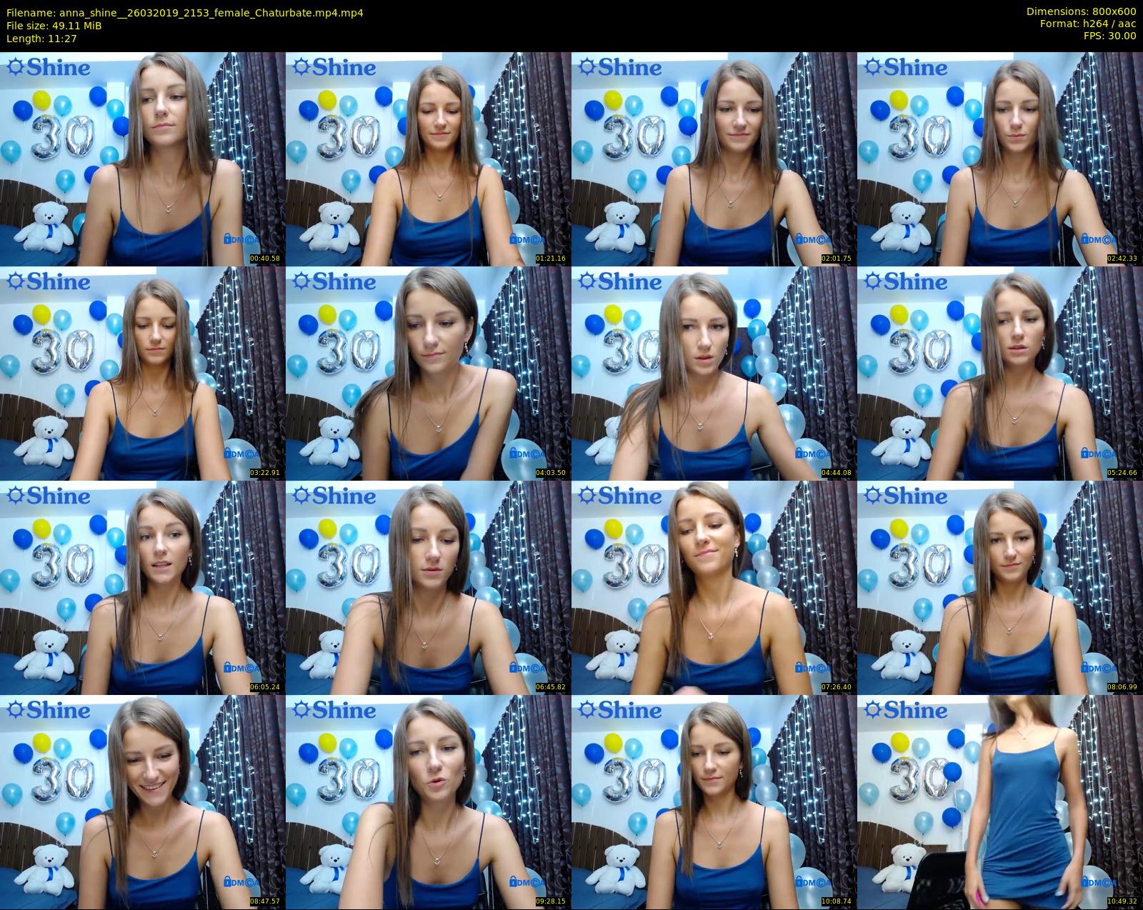 anna_shine_ — 12 minute Chaturbate female cam show recording, 480p, Mar 26, 2019
