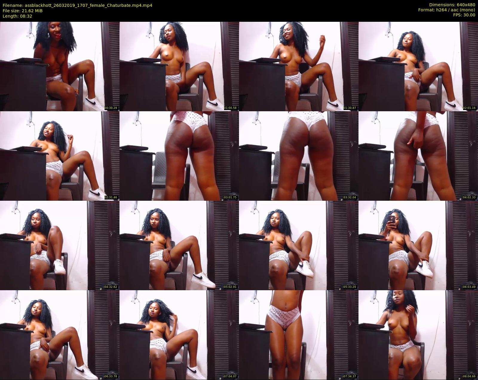 assblackhott — 9 minute Chaturbate female cam show recording, 480p, Mar 26, 2019