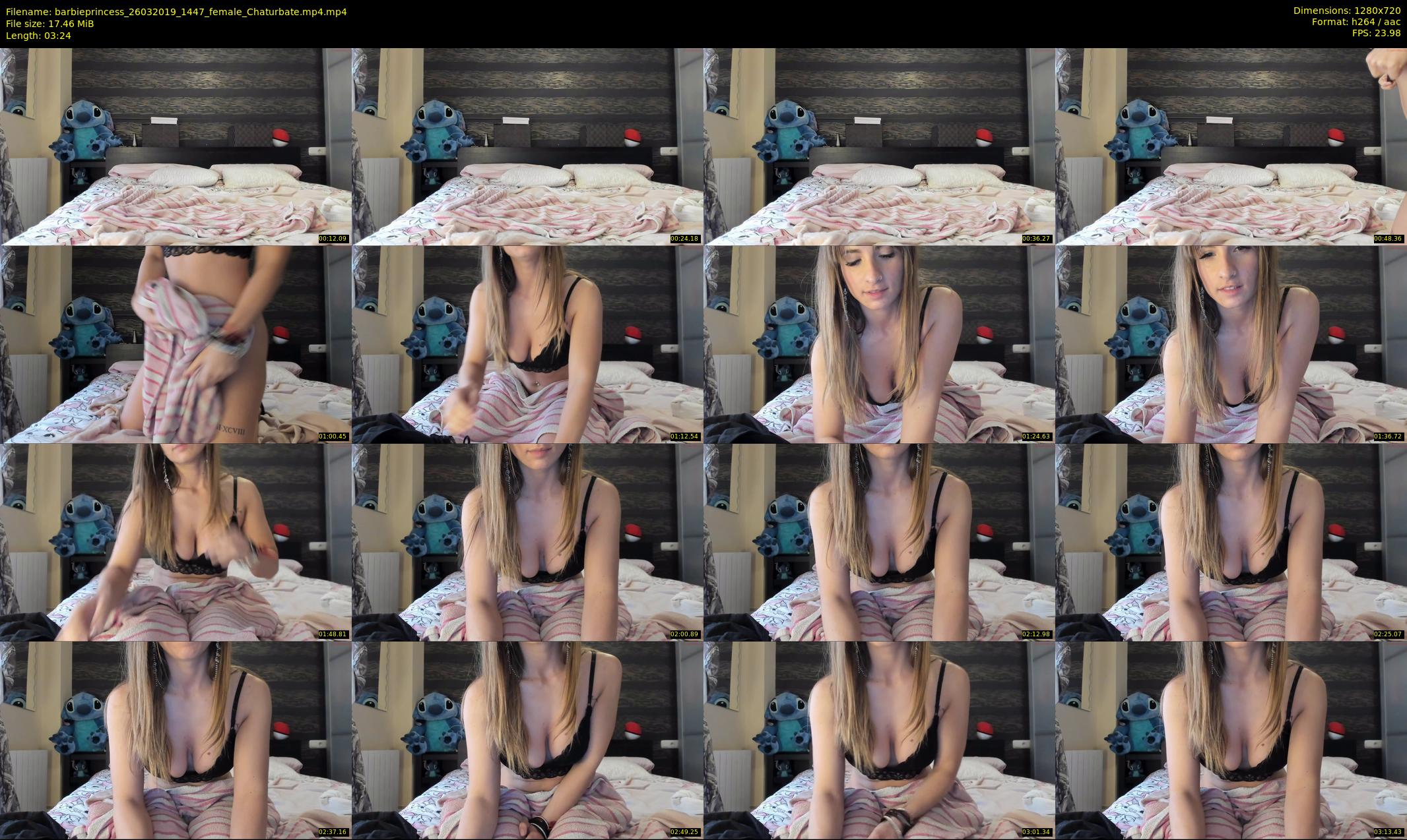 barbieprincess — 4 minute Chaturbate female cam show recording, 720p, Mar 26, 2019